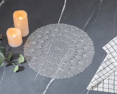 Foto 1 | Mantel Individual Starhaus Azahar Plateado 4 Piezas