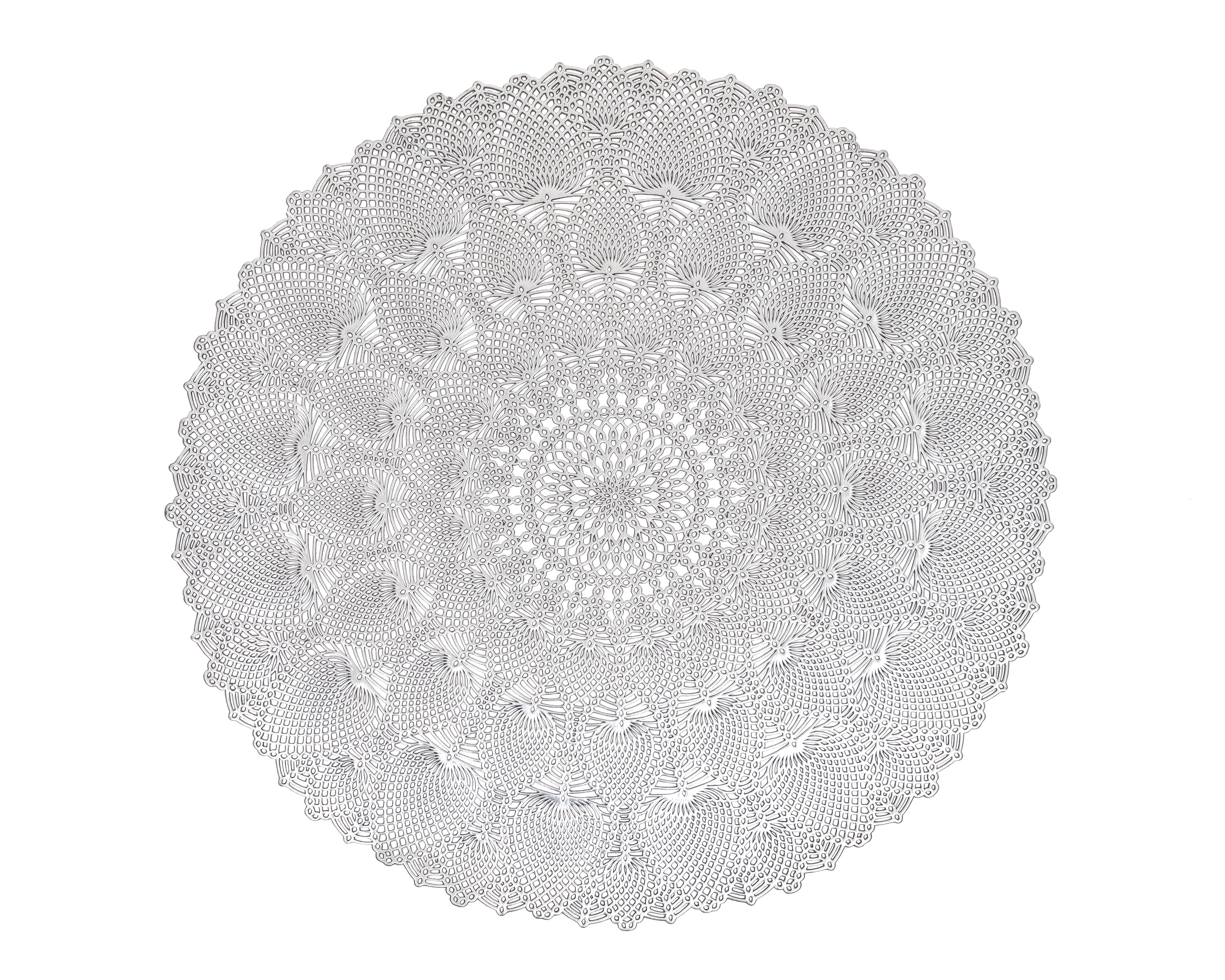 Foto 4 pulgar | Mantel Individual Starhaus Azahar Plateado 4 Piezas