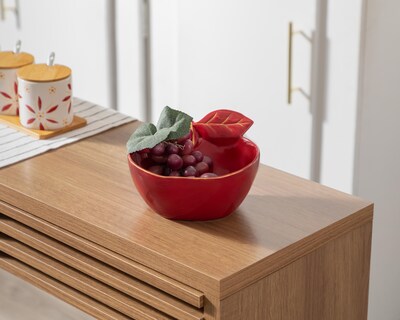 Foto 4 | Charola Manzana Roja de Cerámica