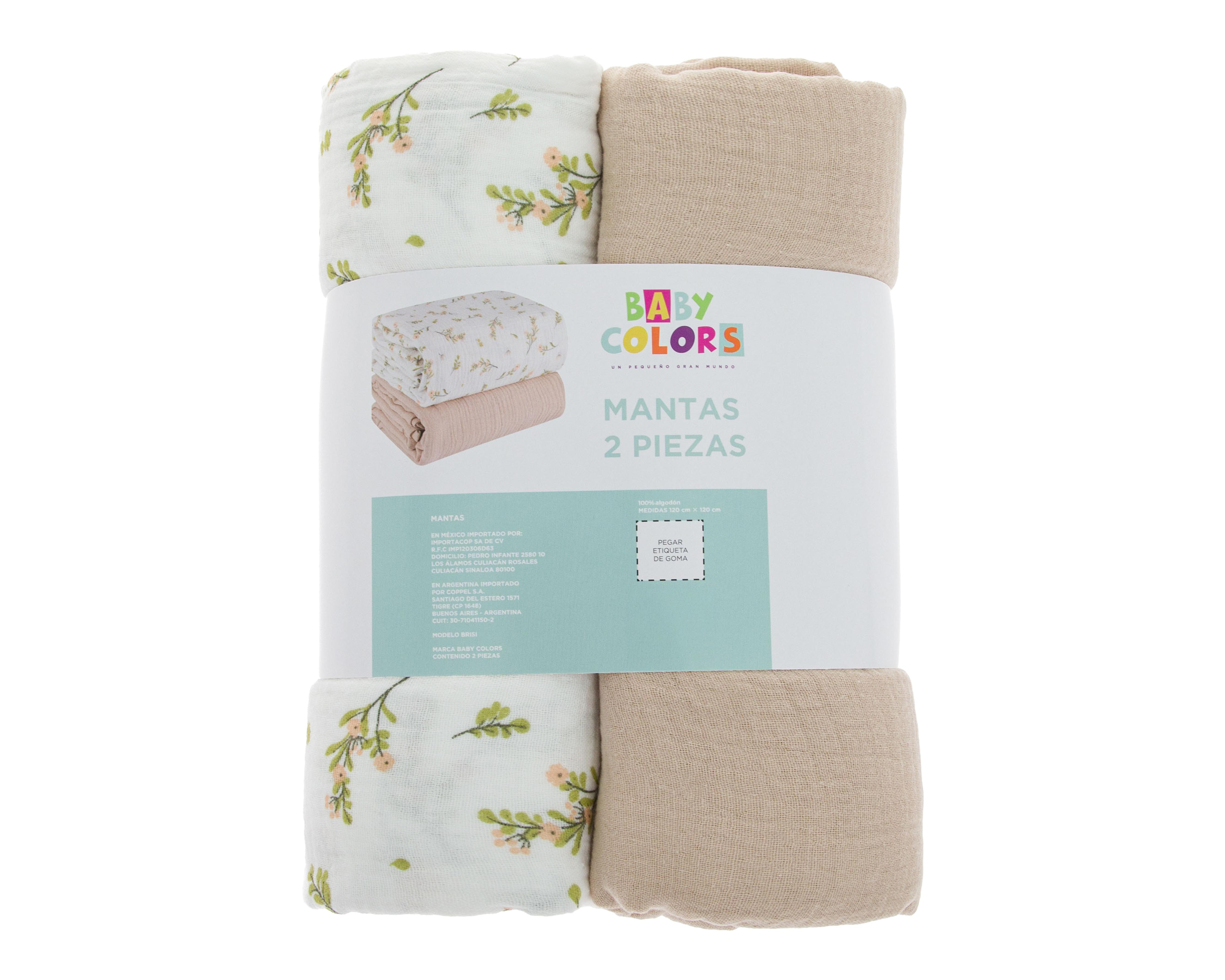 Manta para Bebé Baby Colors 2 Piezas $369