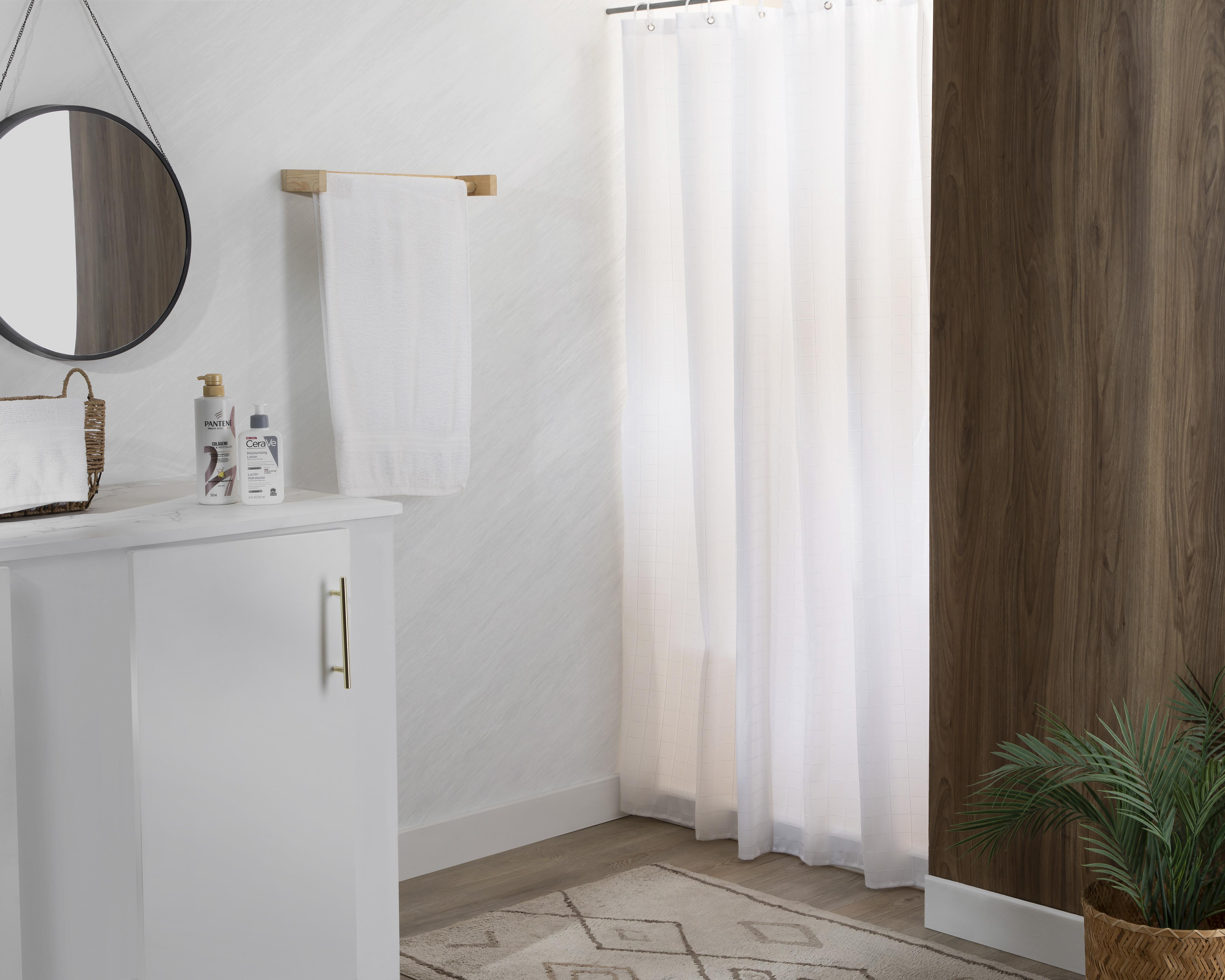 Foto 4 pulgar | Cortina para Baño Starhaus Blanca