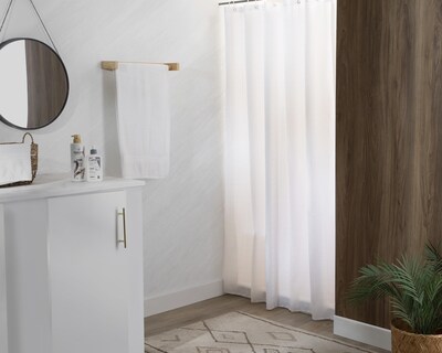 Foto 3 | Cortina para Baño Starhaus Blanca