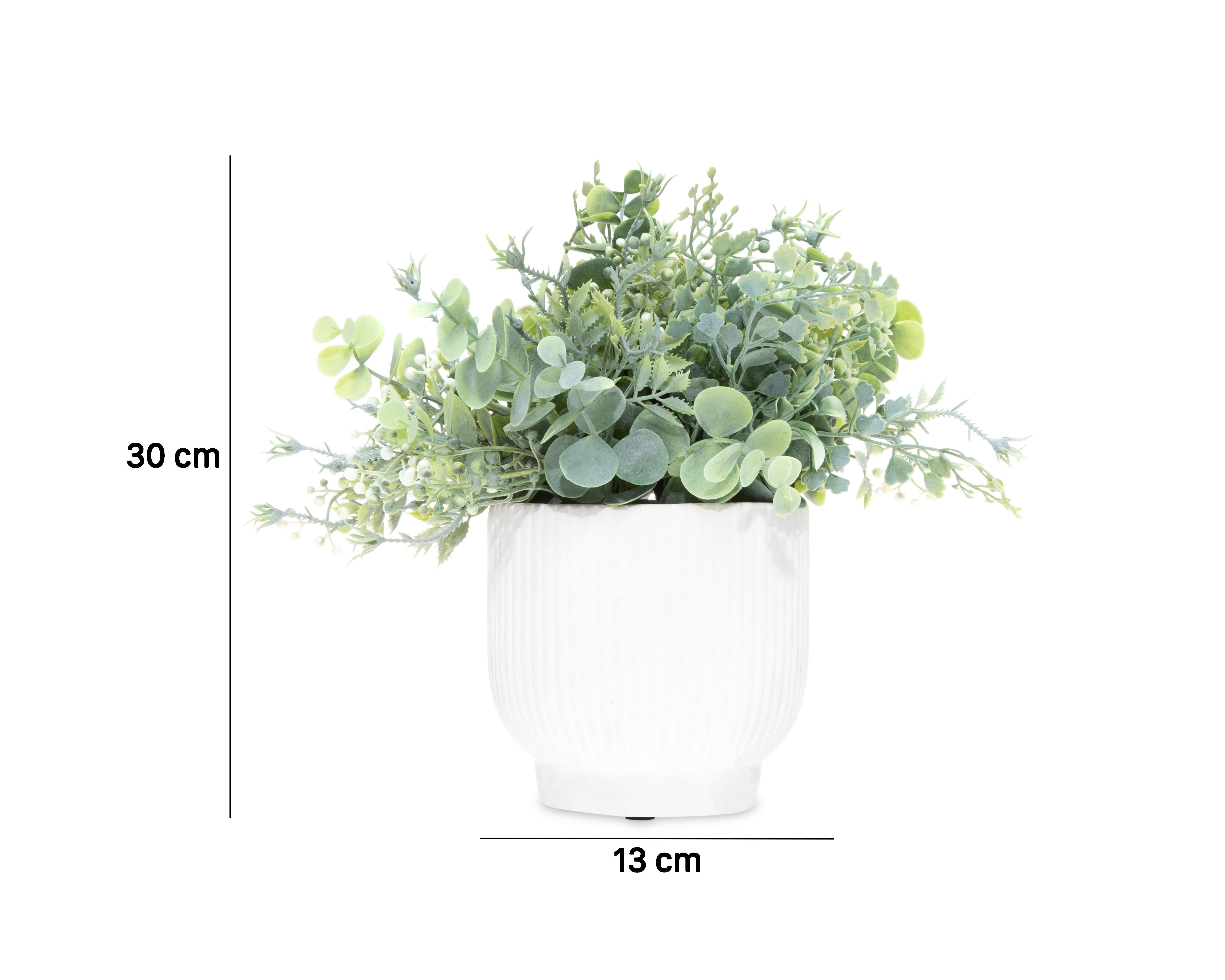 Foto 6 pulgar | Planta Artificial con Maceta Starhaus 30 cm
