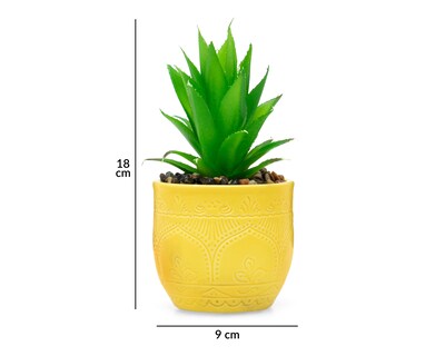 Foto 5 | Suculenta Artificial con Maceta Starhaus 18 cm