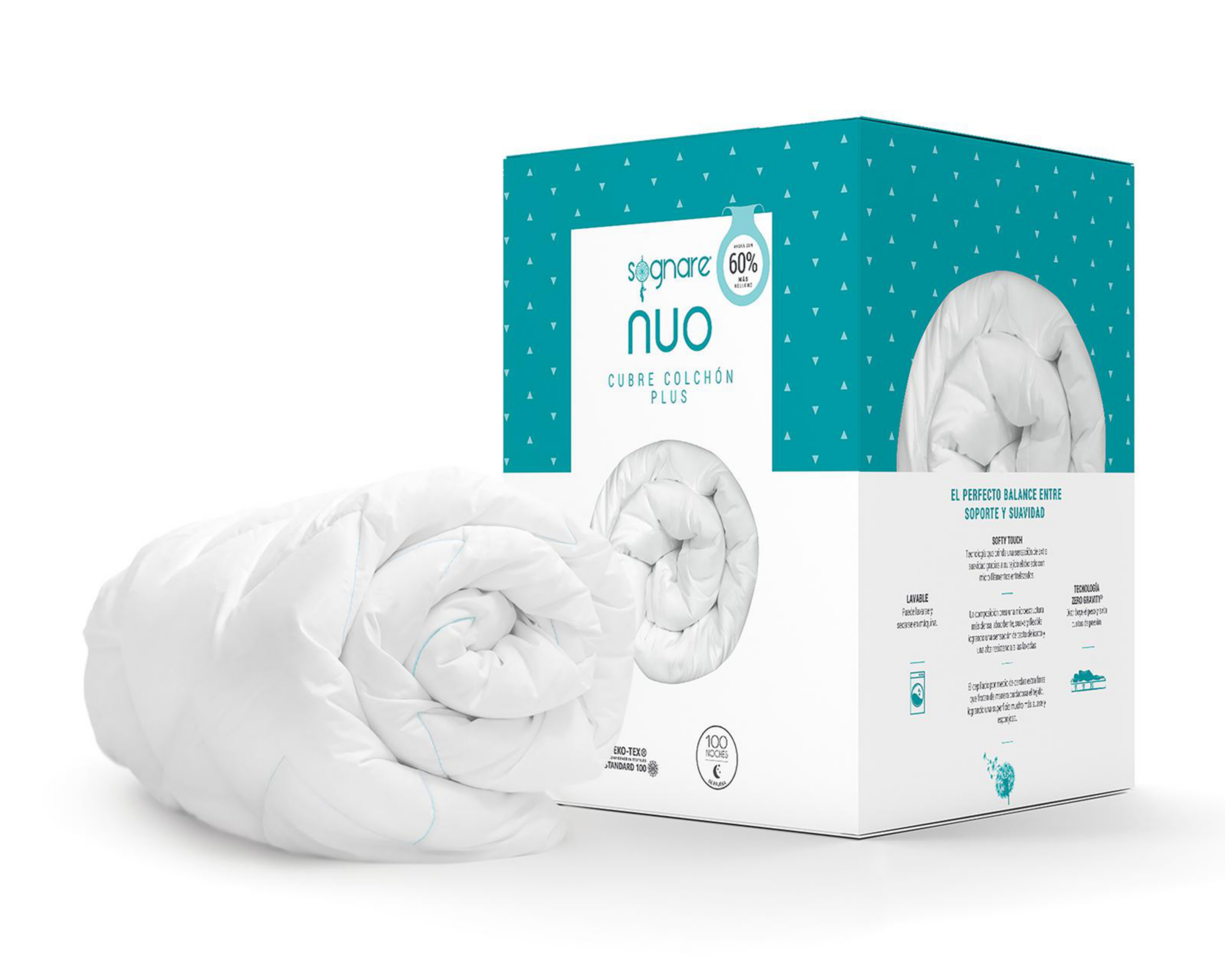 Cubrecolchón Sognare Nuo Plus Individual $1,749