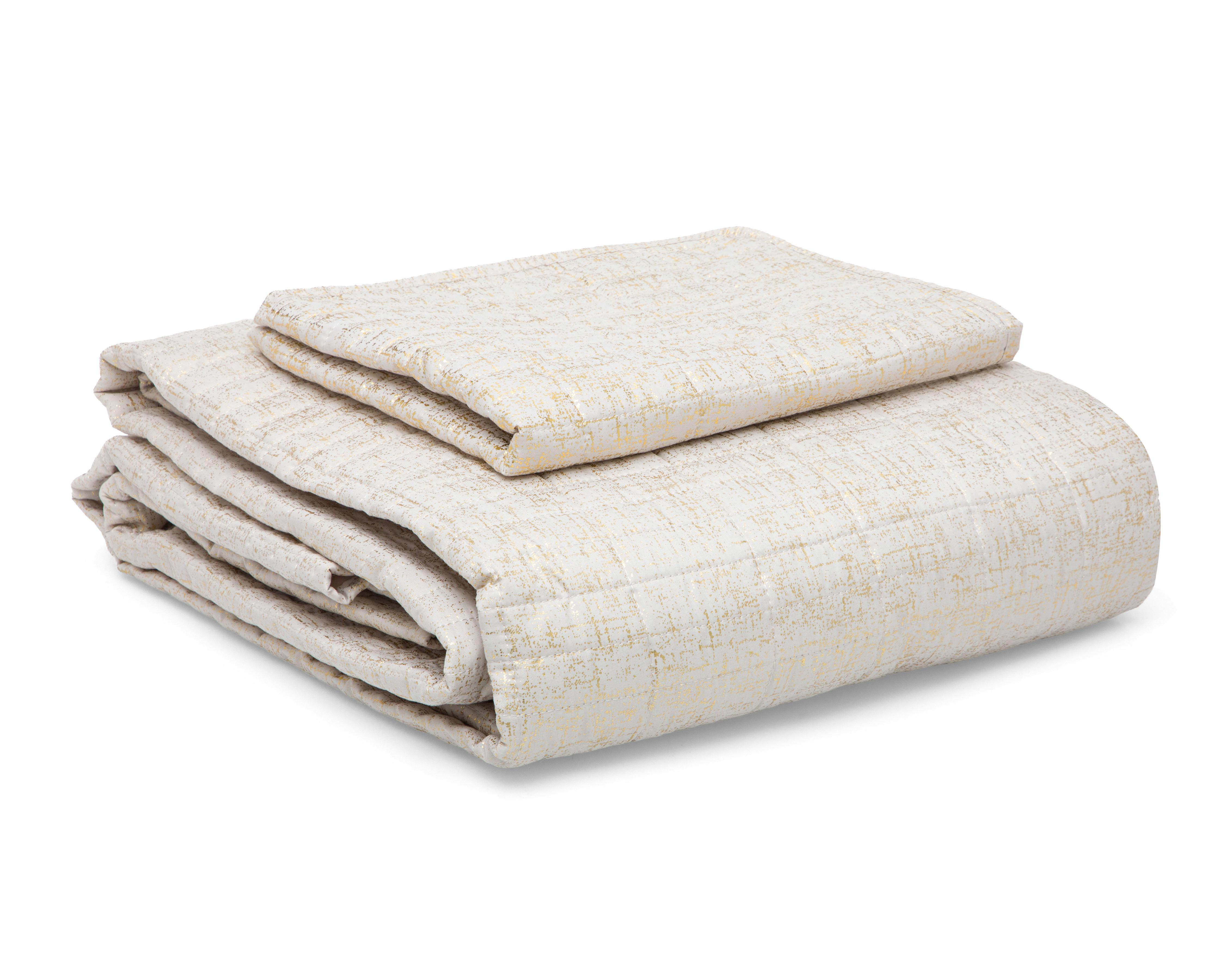 Foto 3 pulgar | Colcha Matrimonial Starhaus Anthos Beige 3 Piezas