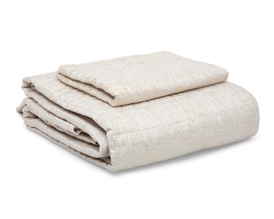 Foto 2 | Colcha Matrimonial Starhaus Anthos Beige 3 Piezas