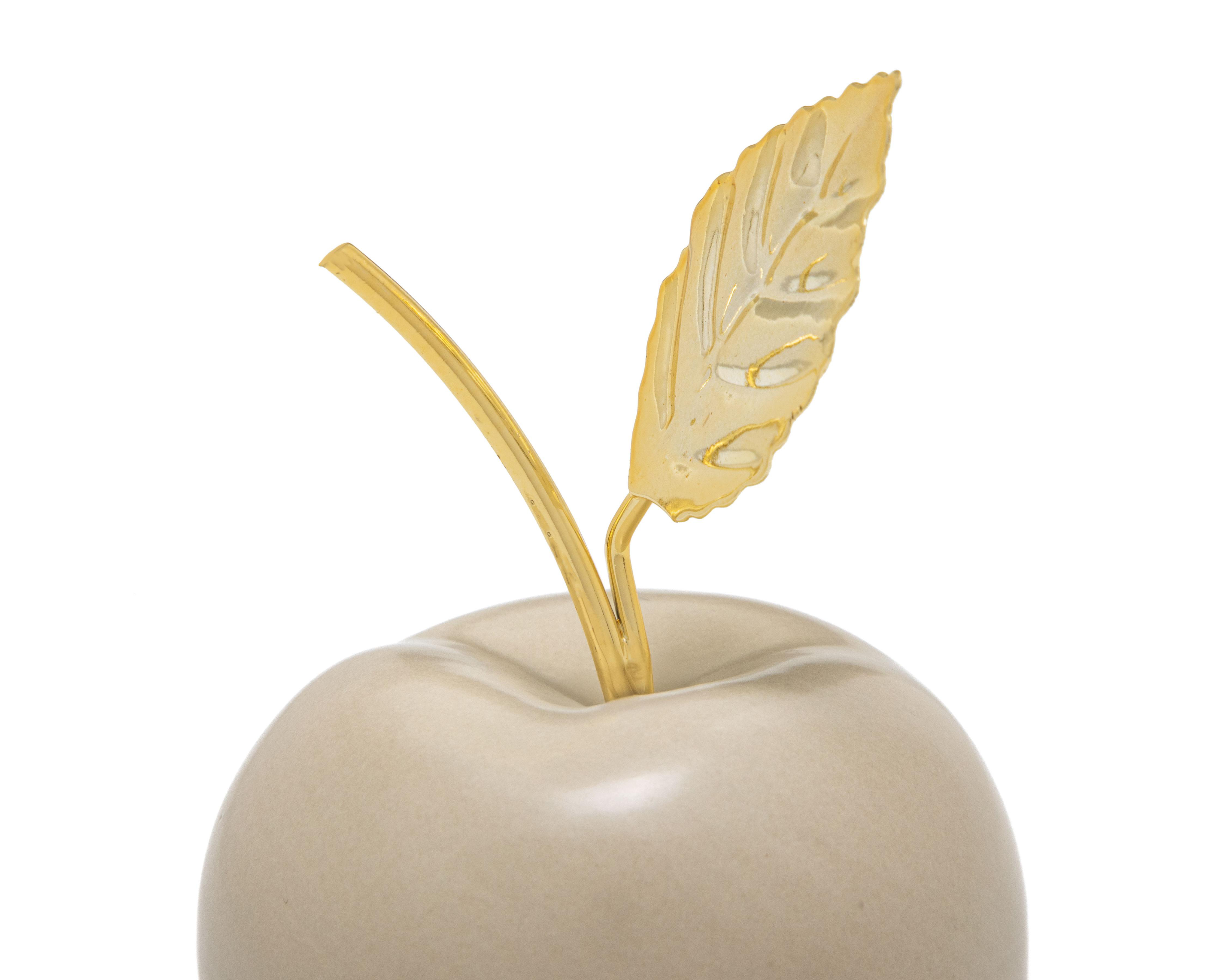 Foto 4 pulgar | Escultura de Manzana Ingrid S de Cerámica