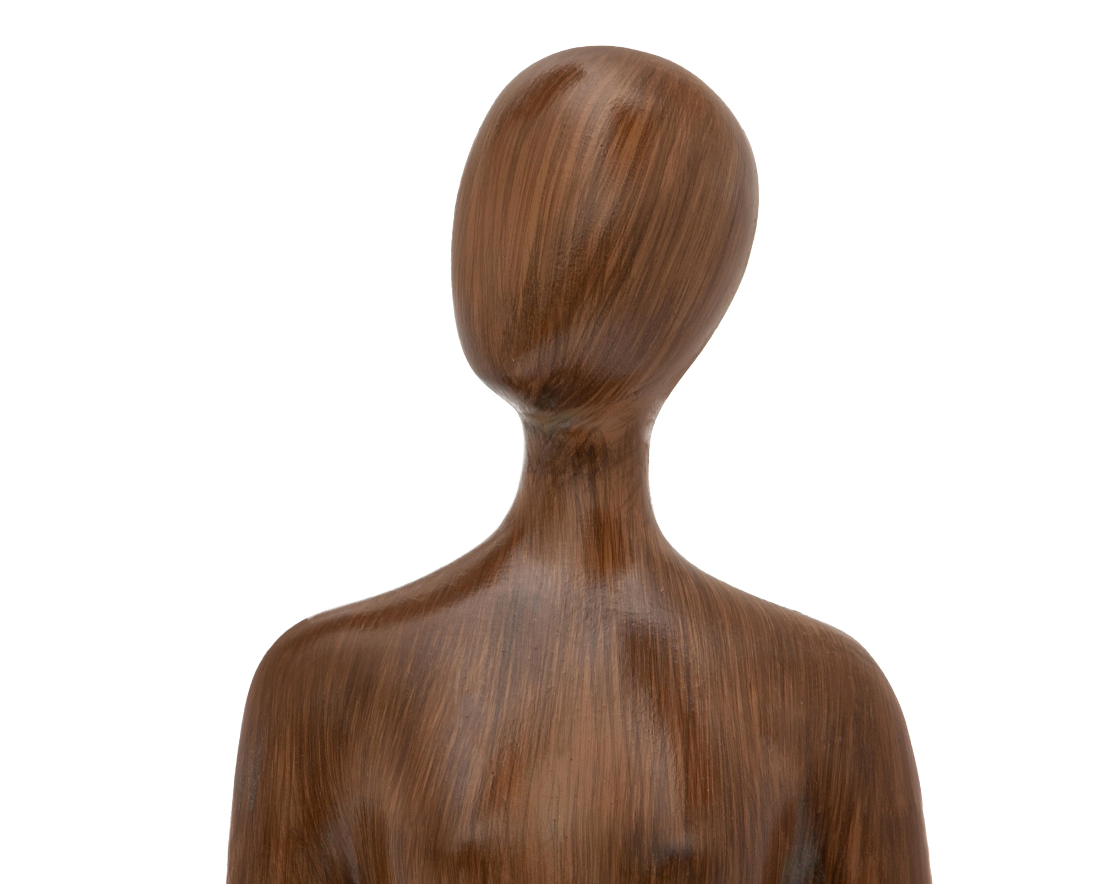 Foto 5 pulgar | Escultura de Mujer Sentada Adrienne de Poliresina