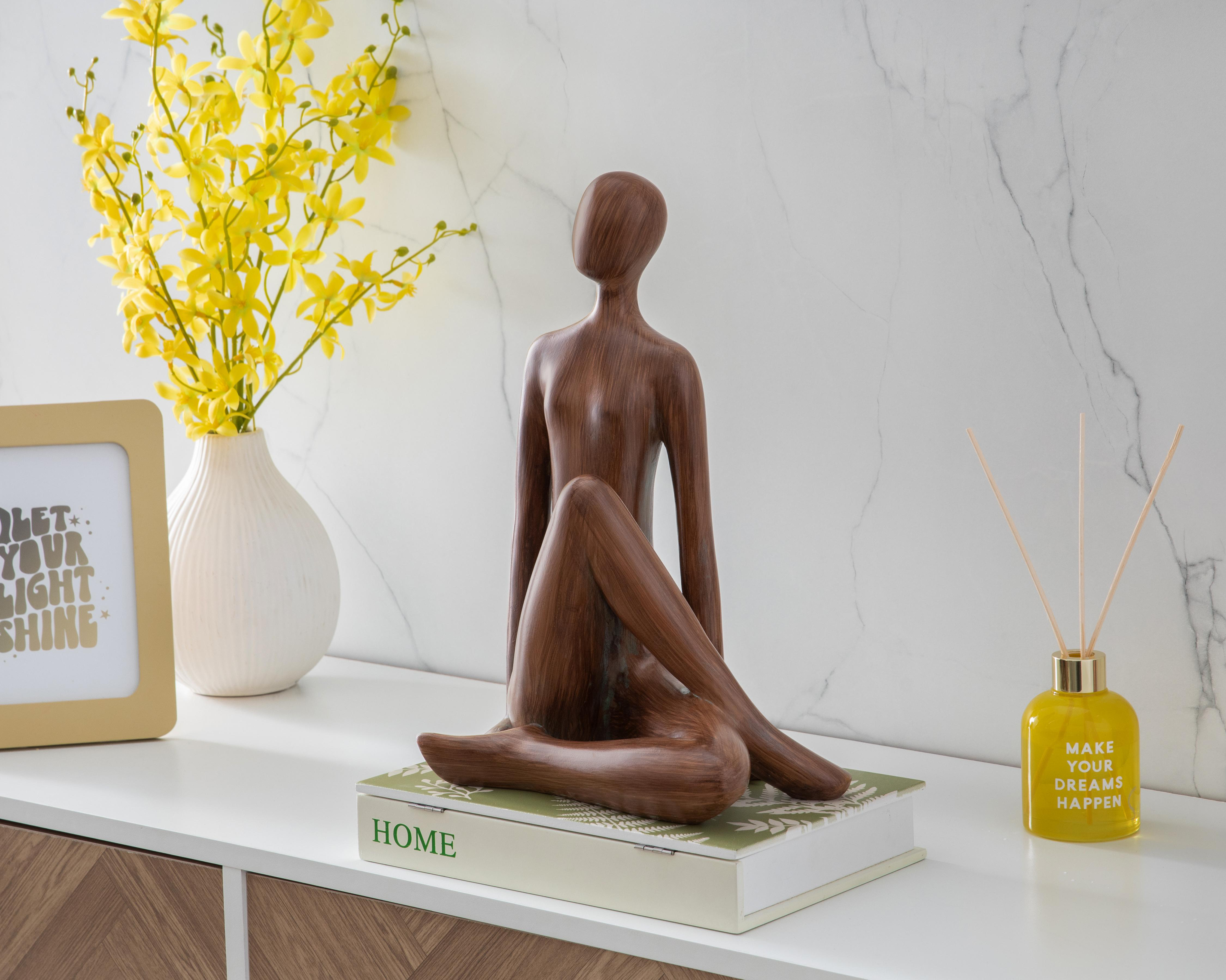 Foto 5 | Escultura de Mujer Sentada Adrienne de Poliresina