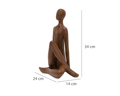 Foto 6 | Escultura de Mujer Sentada Adrienne de Poliresina