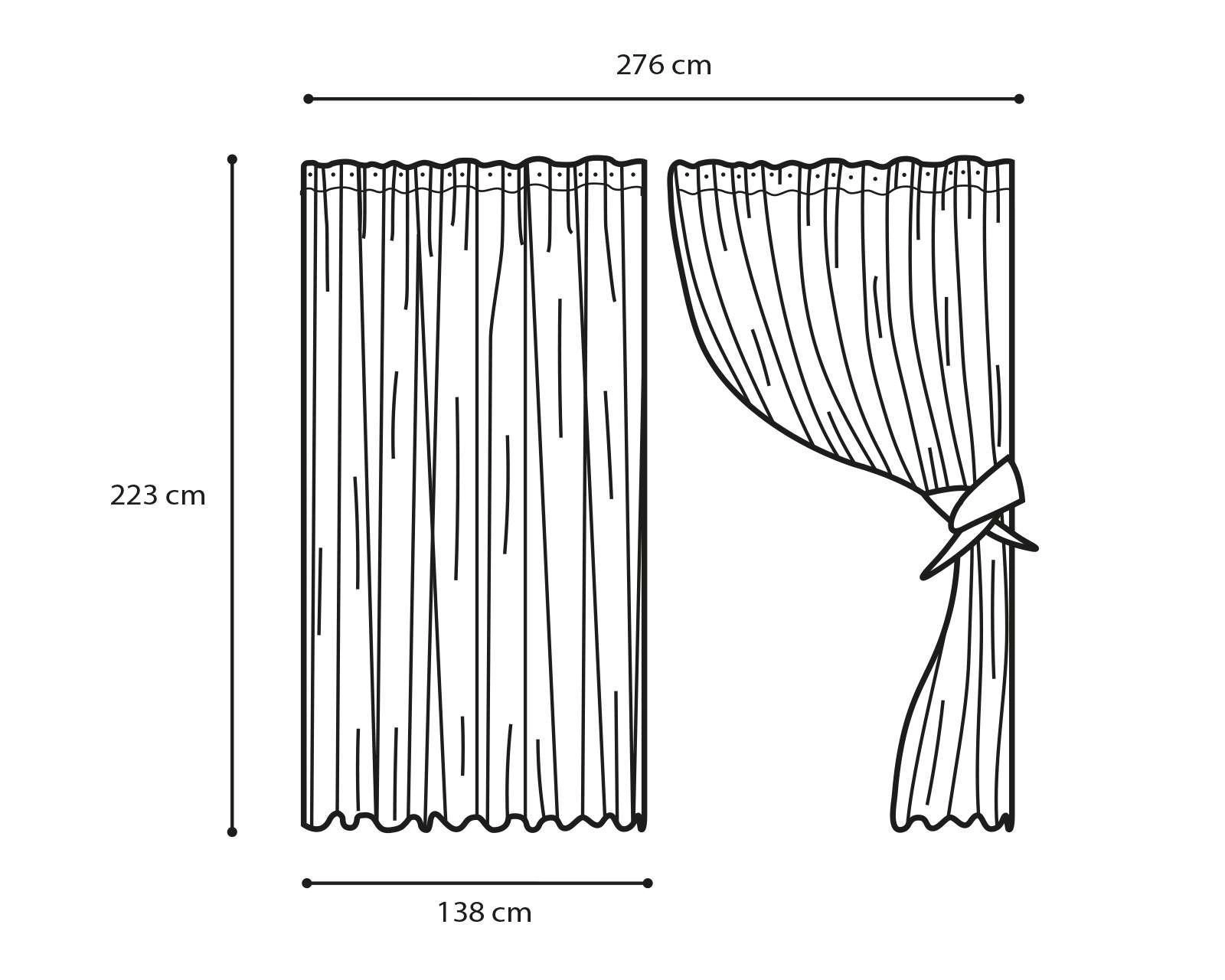 Foto 4 | Cortinas Vitte 276 x 223 cm Gris