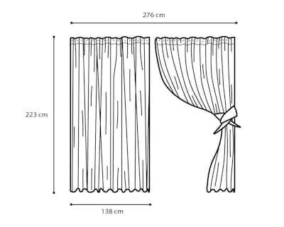 Foto 4 | Cortinas Vitte 276 x 223 cm Gris