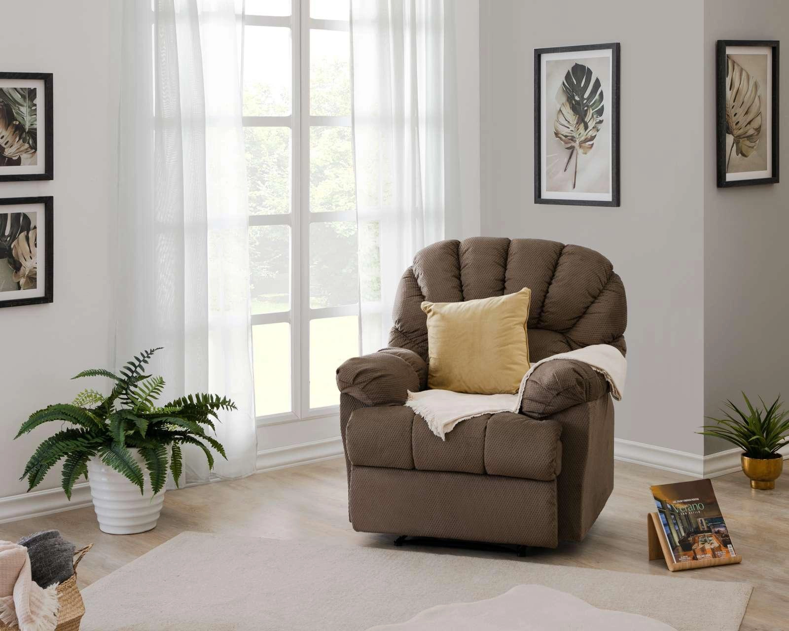 Sillón Reclinable Diana Café Claro