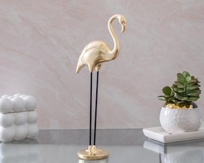 Foto 5 | Escultura de Flamingo Kahill de Poliresina