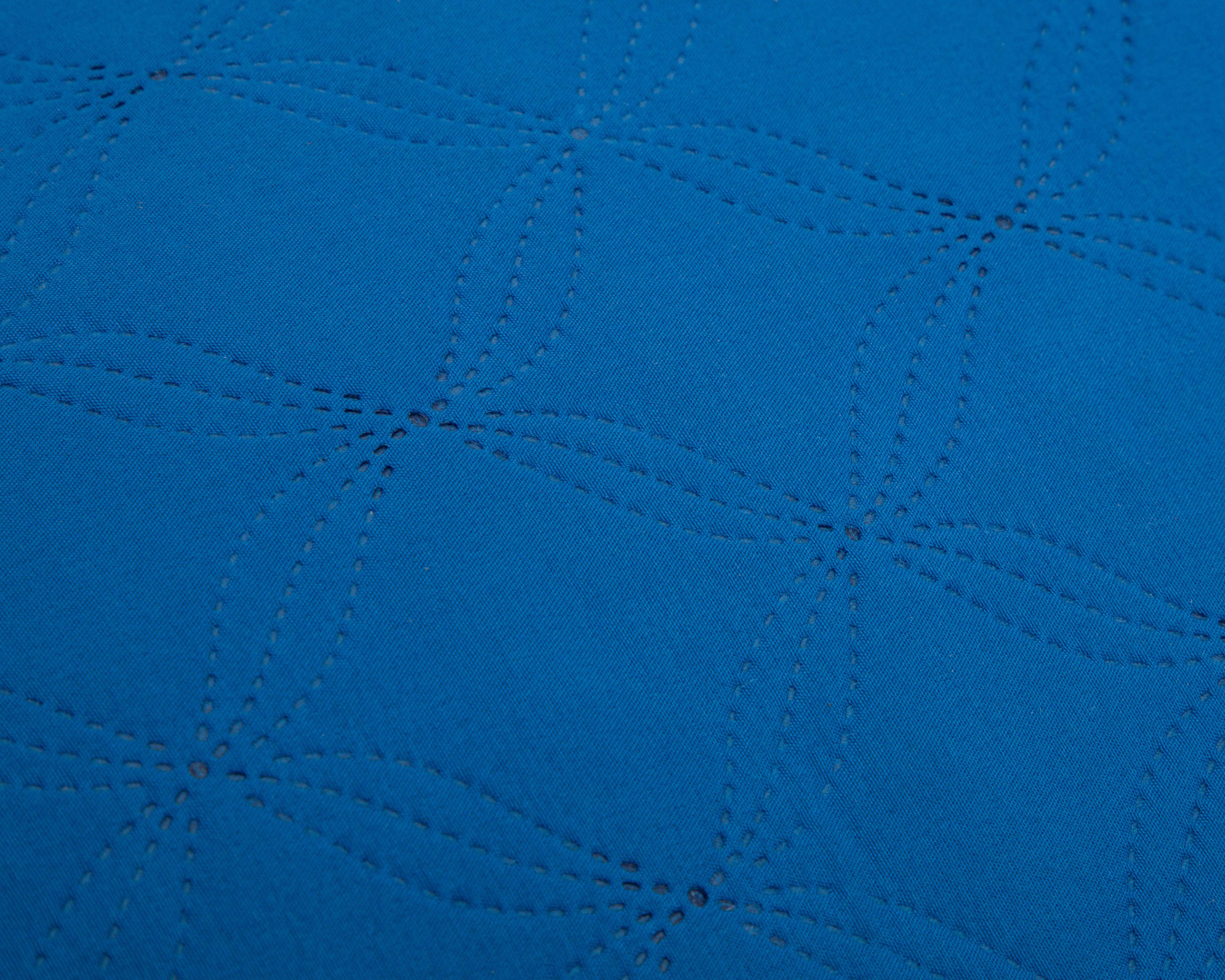 Foto 4 pulgar | Colcha King Size Starhaus Cletine B Azul 3 Piezas