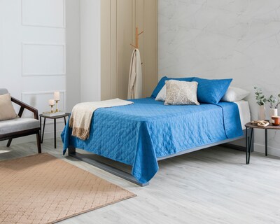 Foto 1 | Colcha Matrimonial Starhaus Cletine B Azul