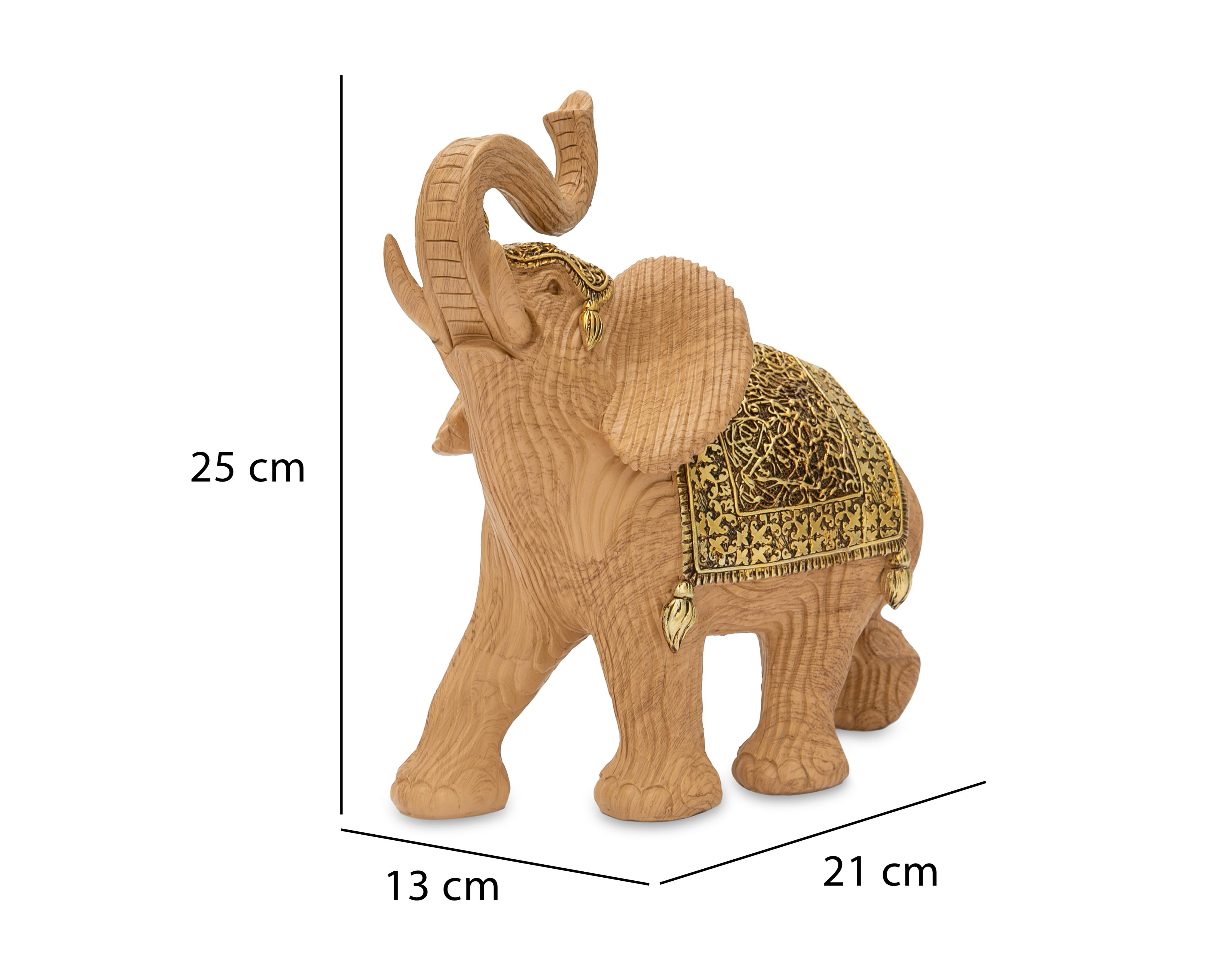 Foto 7 pulgar | Escultura de Elefante Kaeled de Poliresina