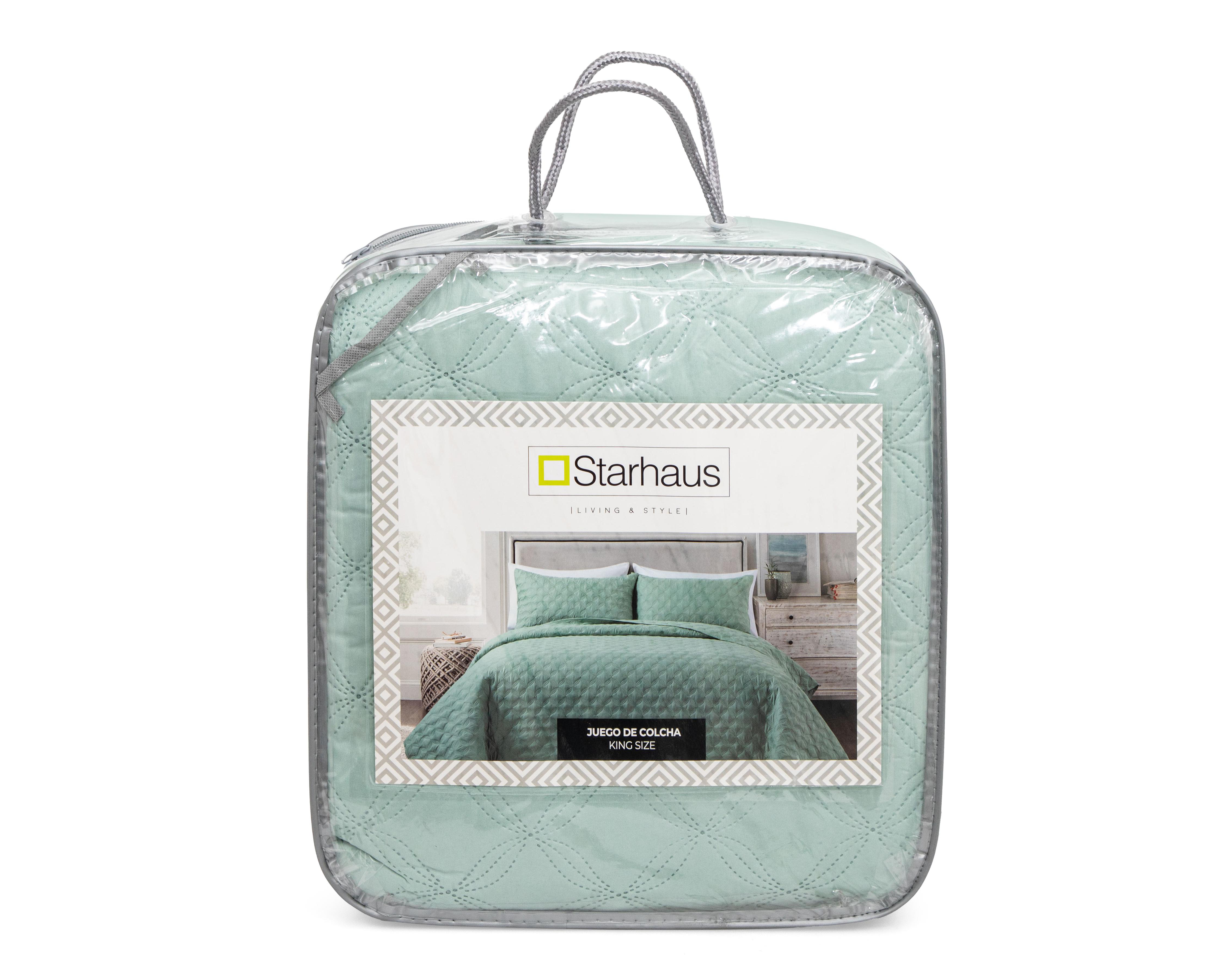 Foto 4 pulgar | Colcha King Size Starhaus Cletine G Verde 3 Piezas