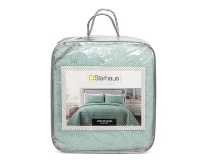 Foto 4 | Colcha King Size Starhaus Cletine G Verde 3 Piezas