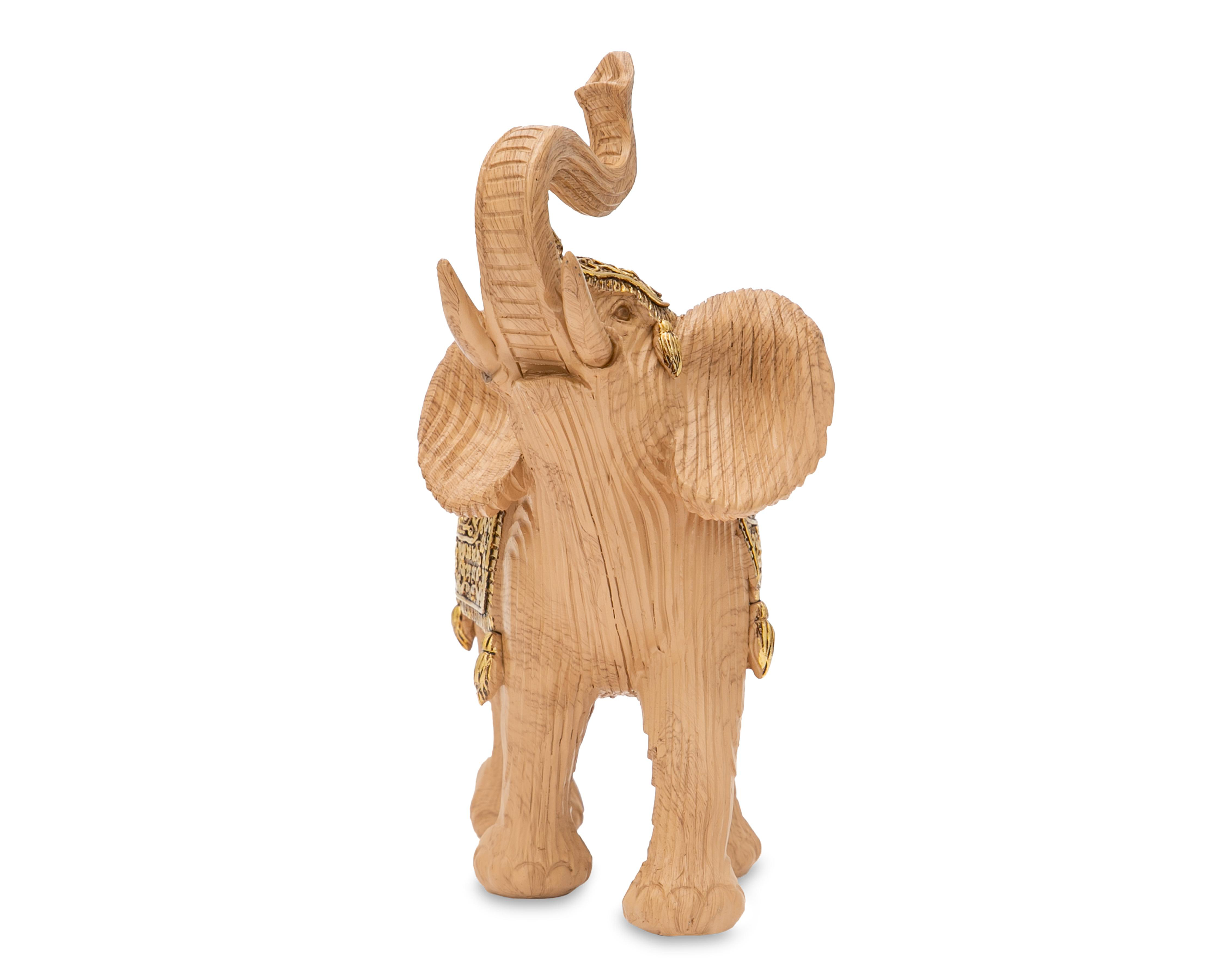 Foto 4 pulgar | Escultura de Elefante Kaelah de Poliresina