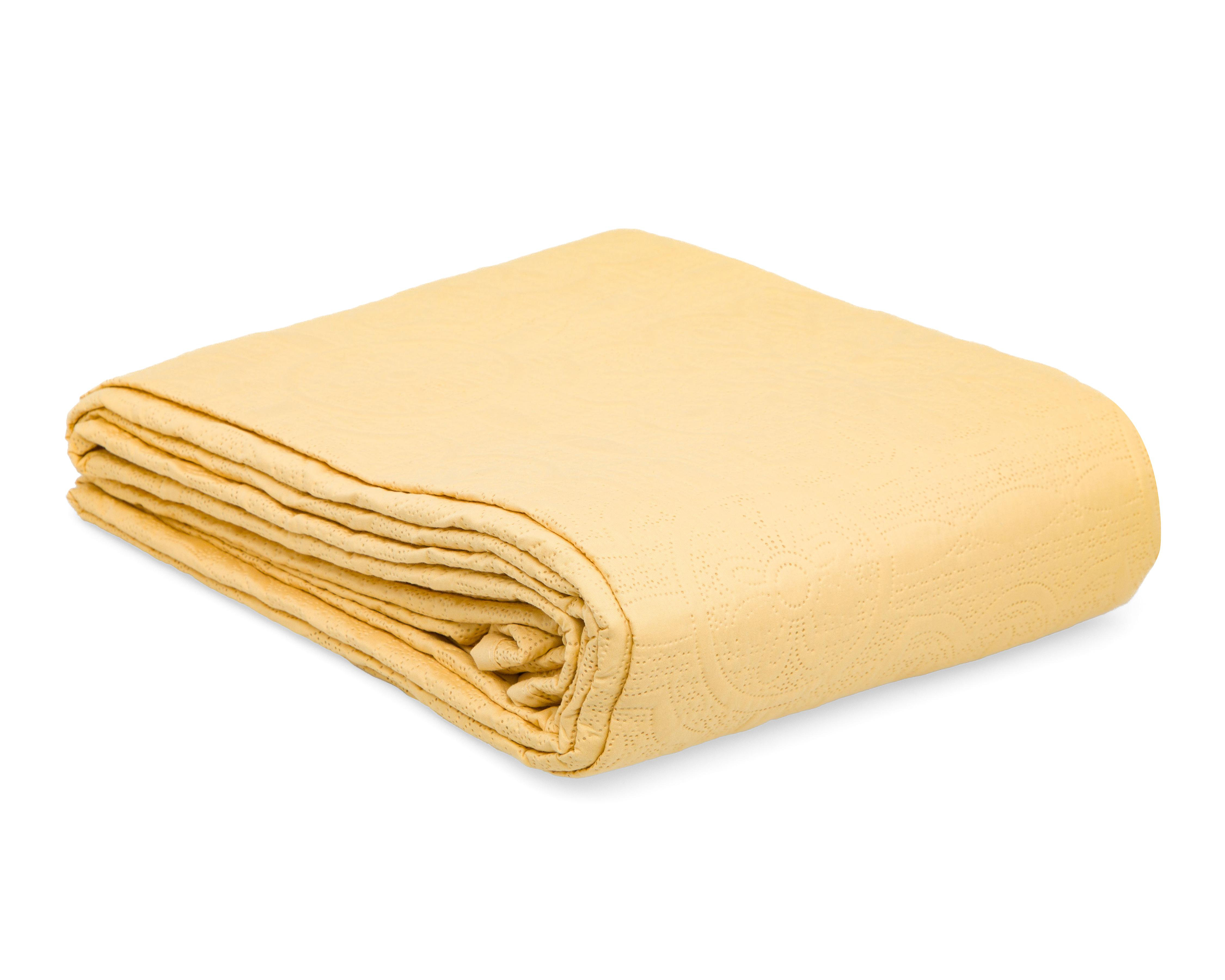 Foto 2 | Colcha King Size y Fundas para Almohada Starhaus Jailen Amarillo 3 Piezas