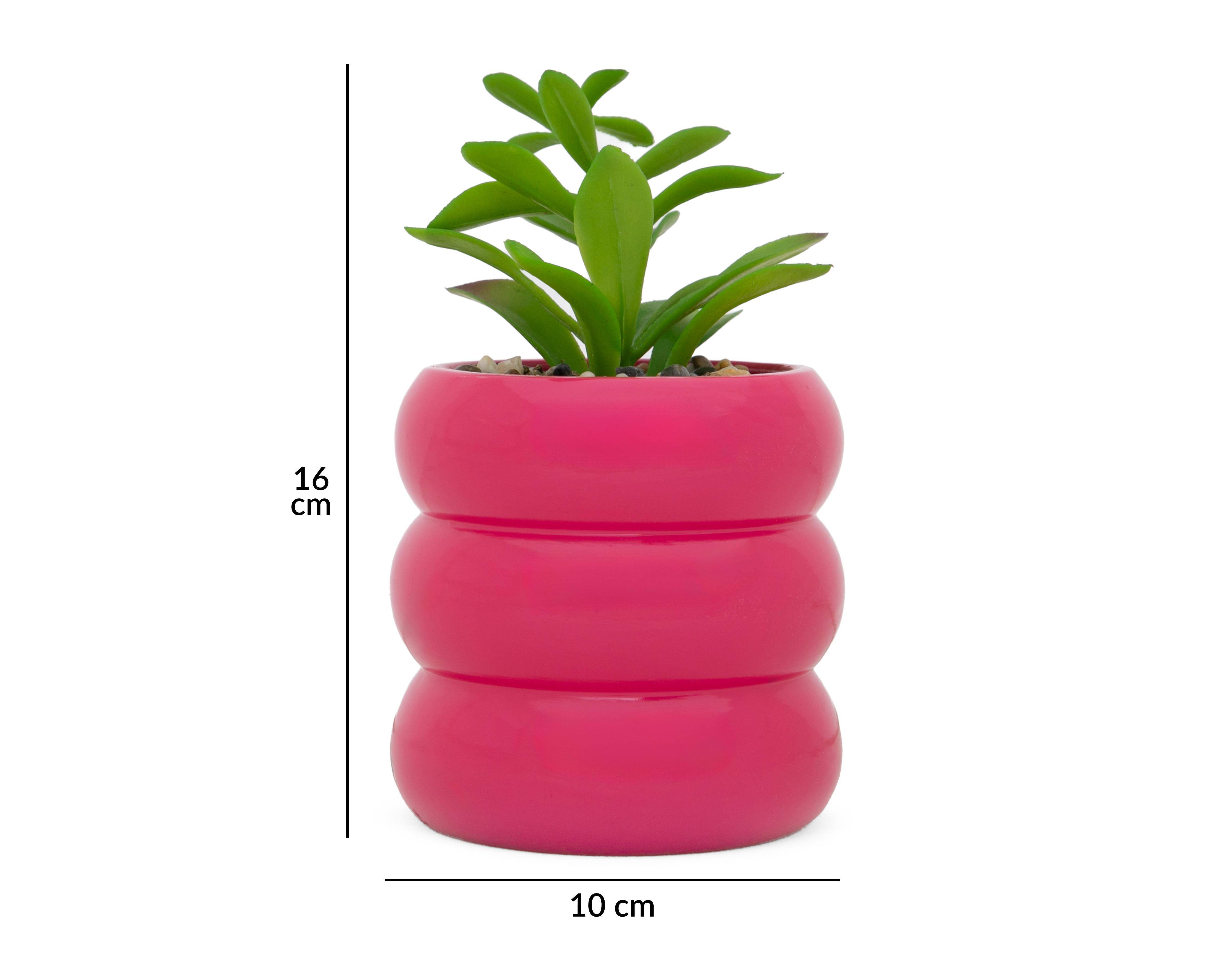 Foto 6 pulgar | Planta Artificial con Maceta Starhaus 16 cm