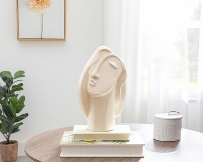 Foto 5 | Escultura de Rostro Kachig de Poliresina