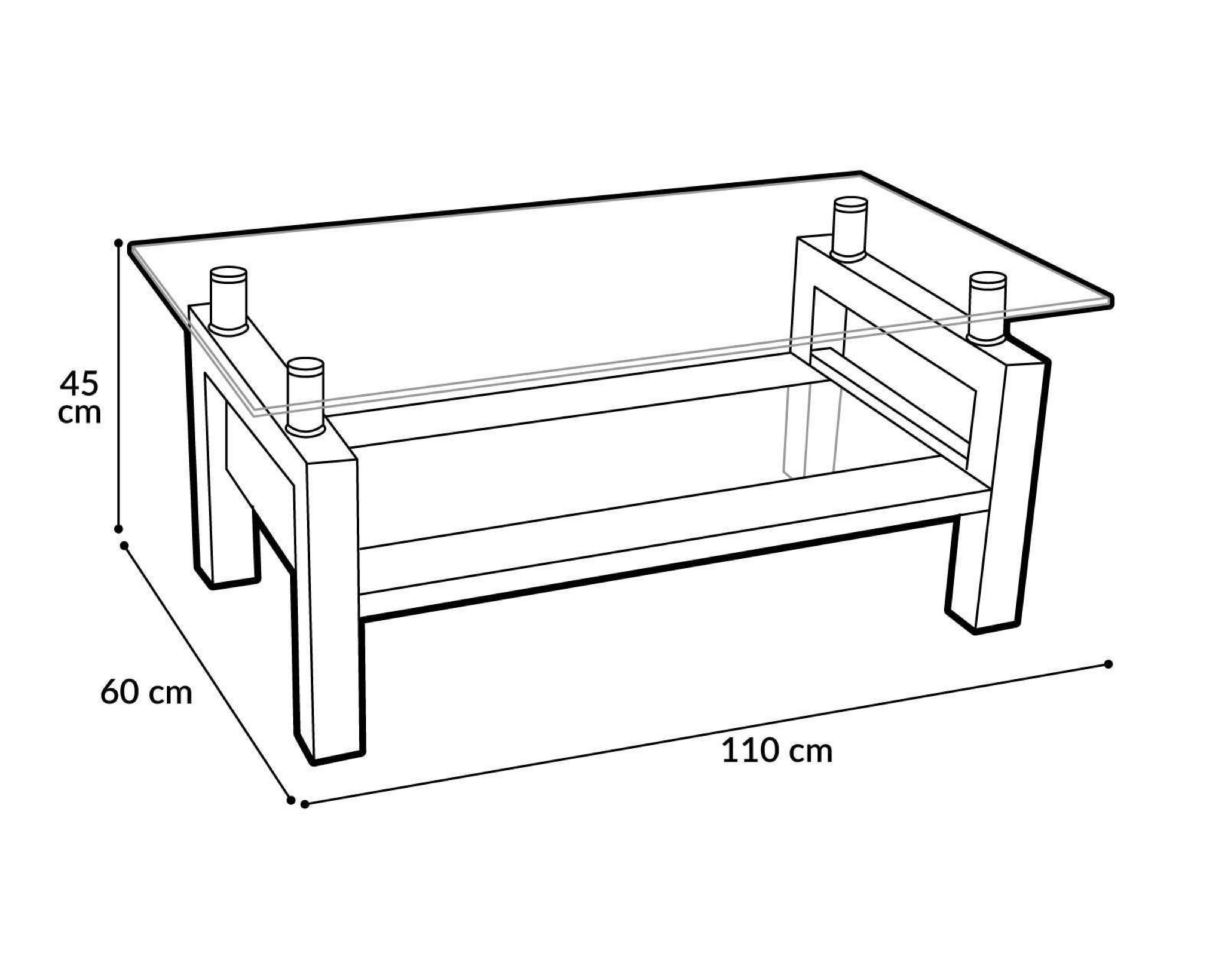 Foto 5 | Mesa de Centro Aria Beige