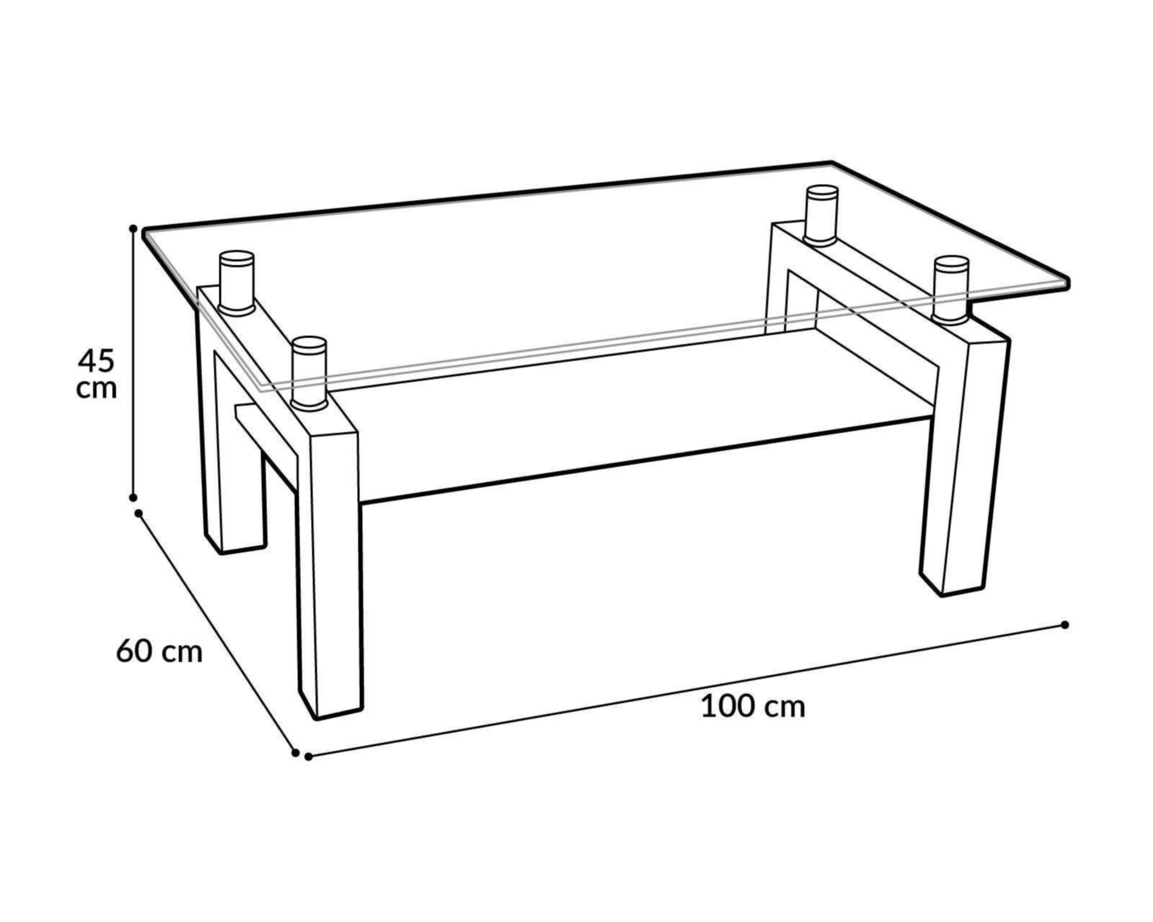 Foto 5 | Mesa de Centro Lavo Beige