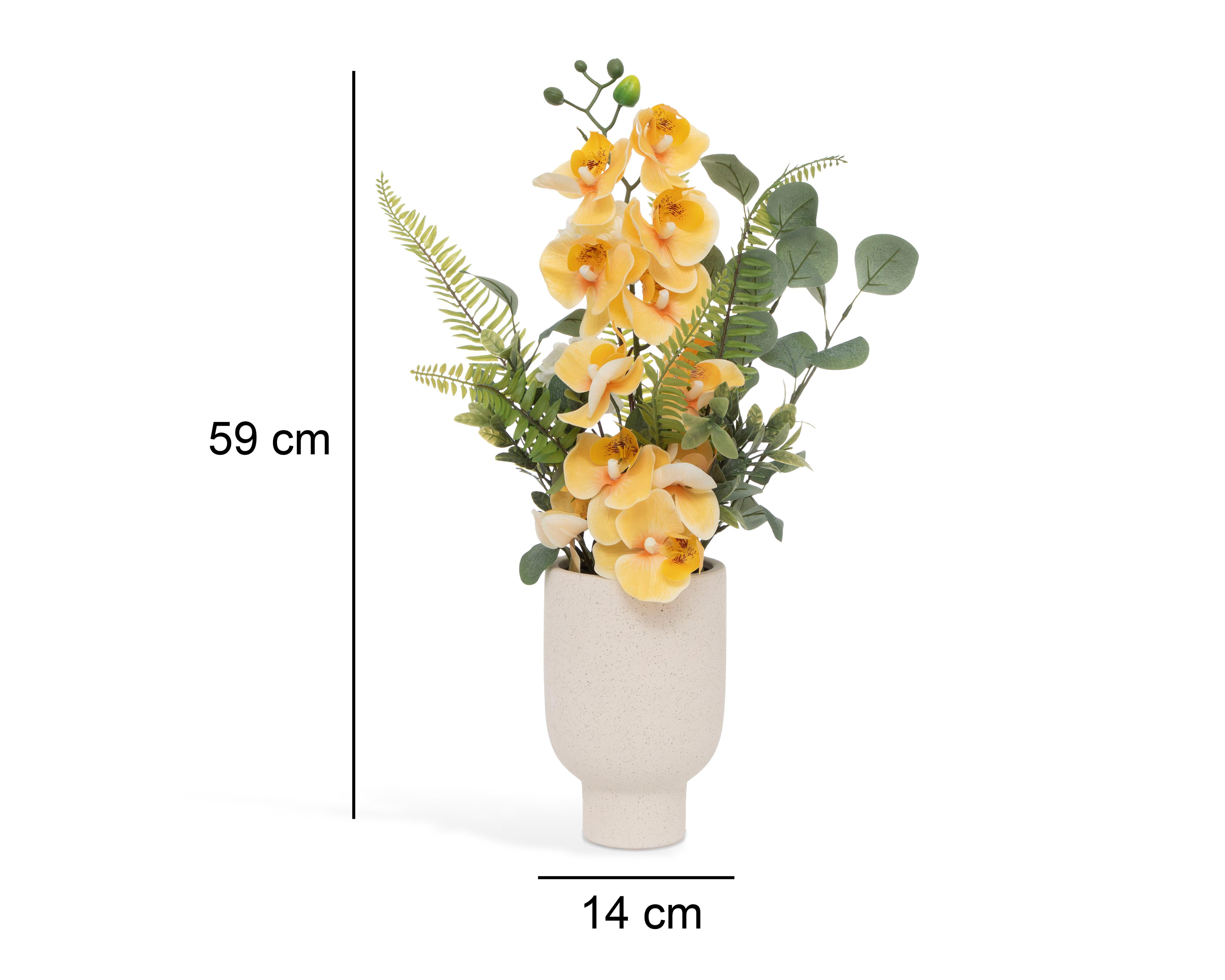 Foto 5 | Orquídea Artificial con Jarrón Starhaus 59 cm