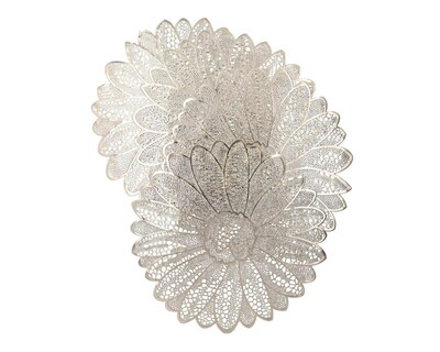 Foto 1 | Mantel Individual Margarita Dorado 38 cm 4 Piezas