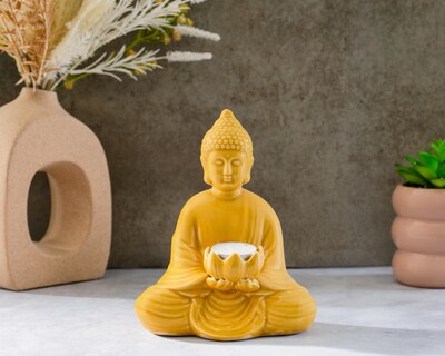 Foto 5 | Escultura de Buda Hilda de Cerámica