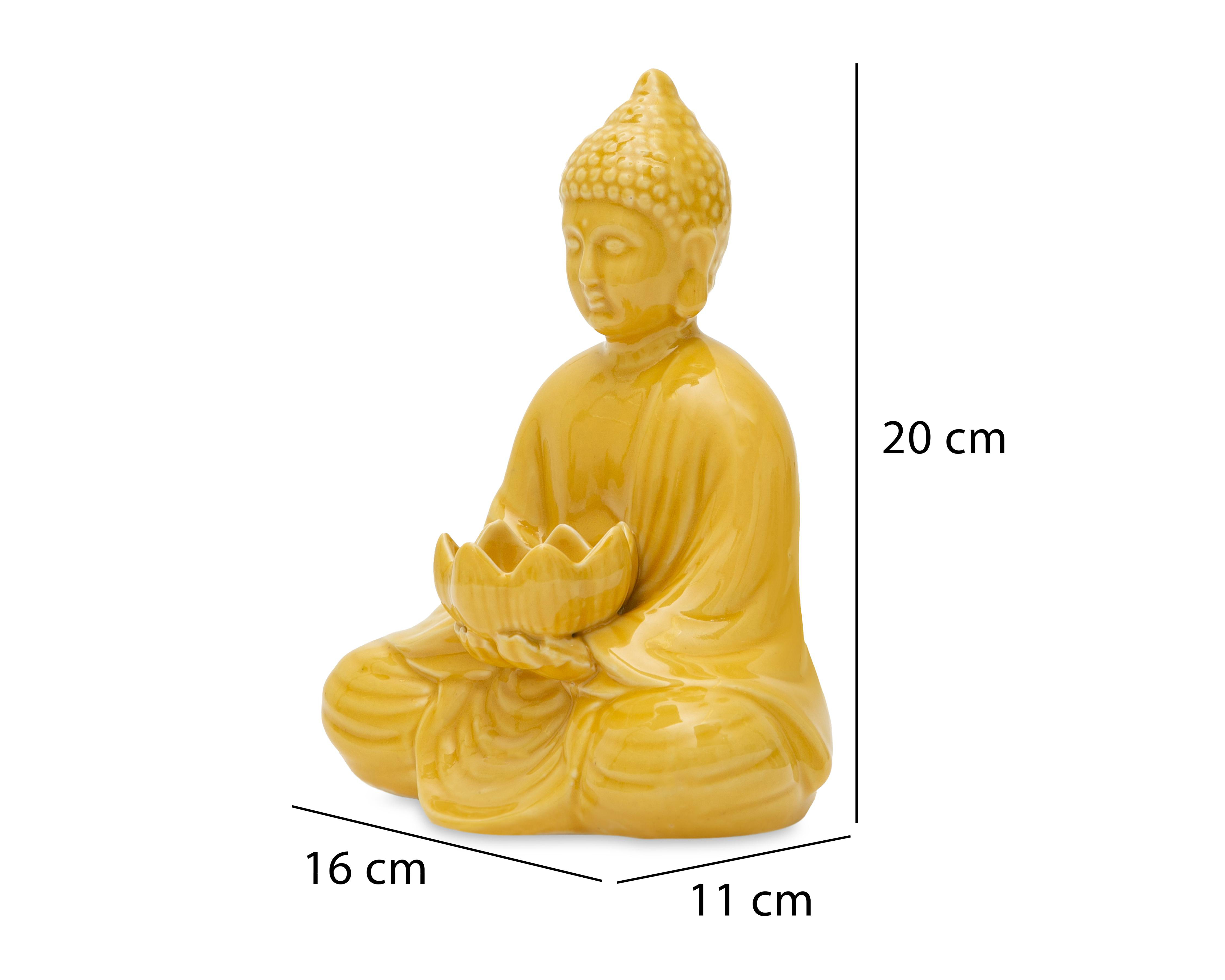 Foto 6 | Escultura de Buda Hilda de Cerámica
