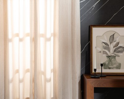 Foto 1 | Cortina Tropical 135 x 225 cm Beige