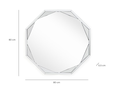 Foto 5 | Espejo Octagonal Parvani 80 x 80 cm