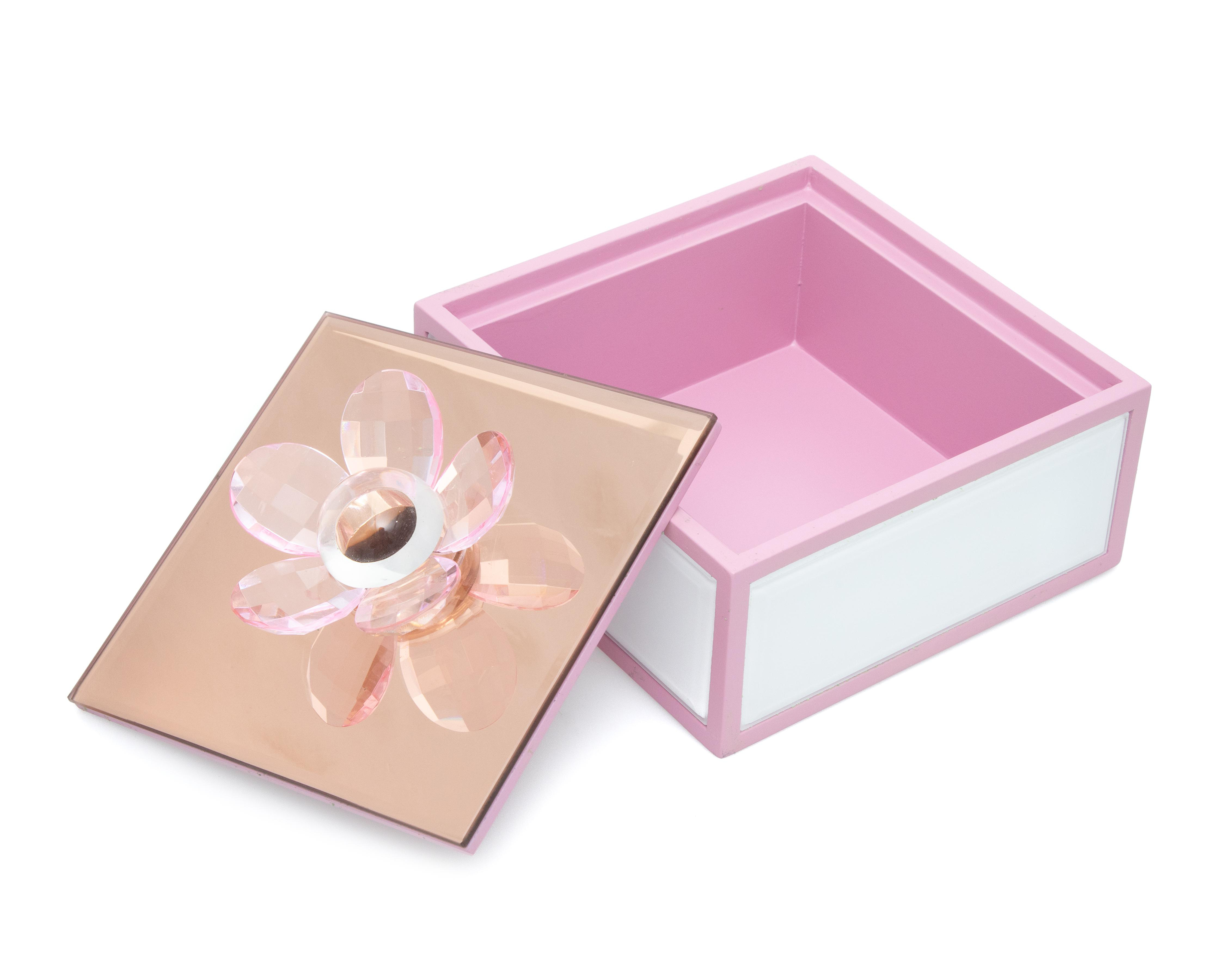 Foto 4 pulgar | Joyero de Cristal Starhaus Rosa