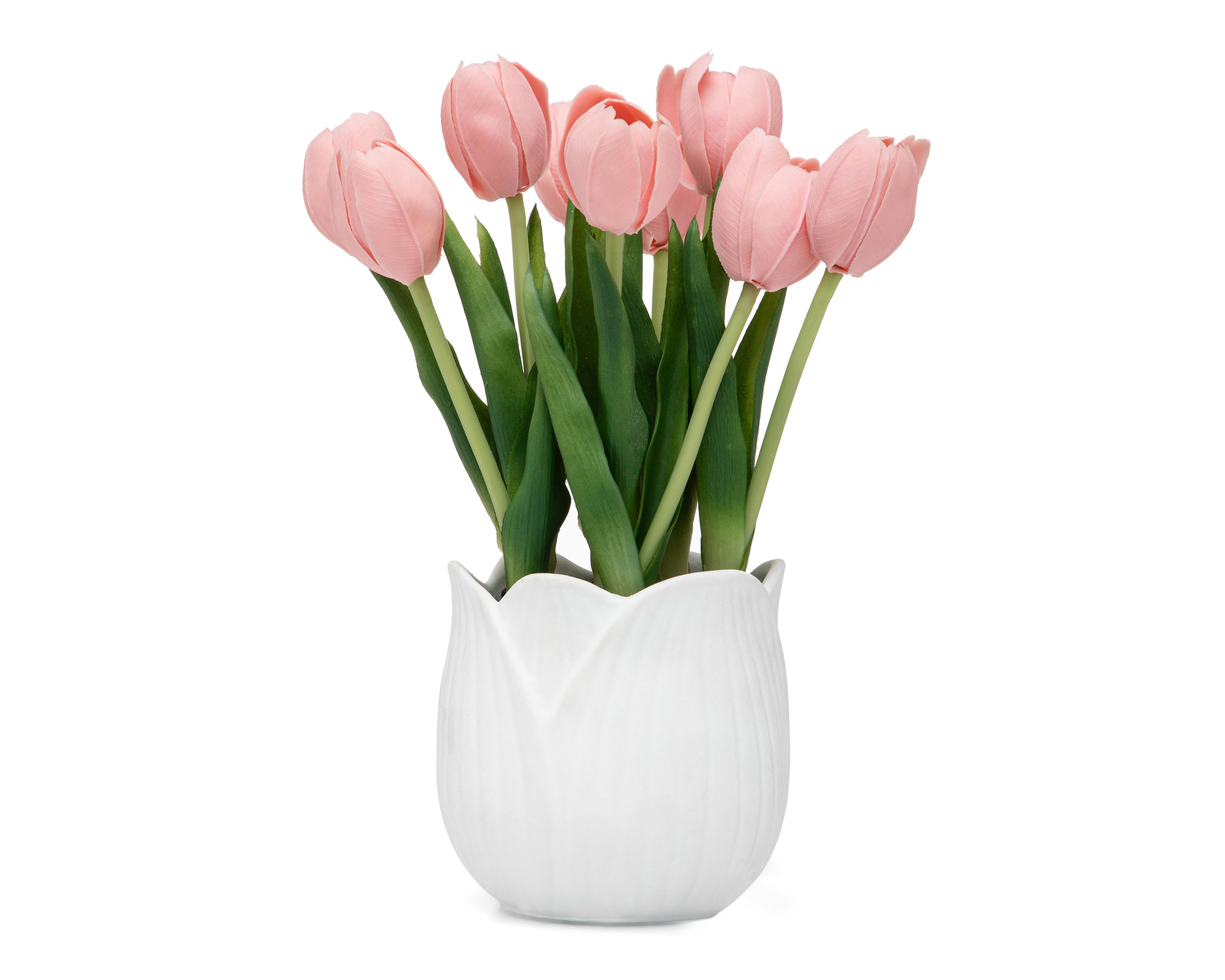 Tulipán Artificial con Maceta Starhaus 28 cm