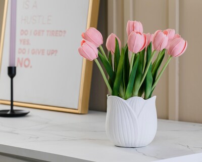 Foto 4 | Tulipán Artificial con Maceta Starhaus 28 cm