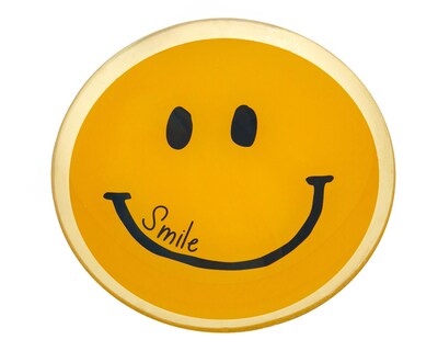 Foto 3 | Platón Decorativo Happy Smile de Vidrio