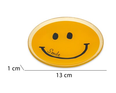 Foto 5 | Platón Decorativo Happy Smile de Vidrio