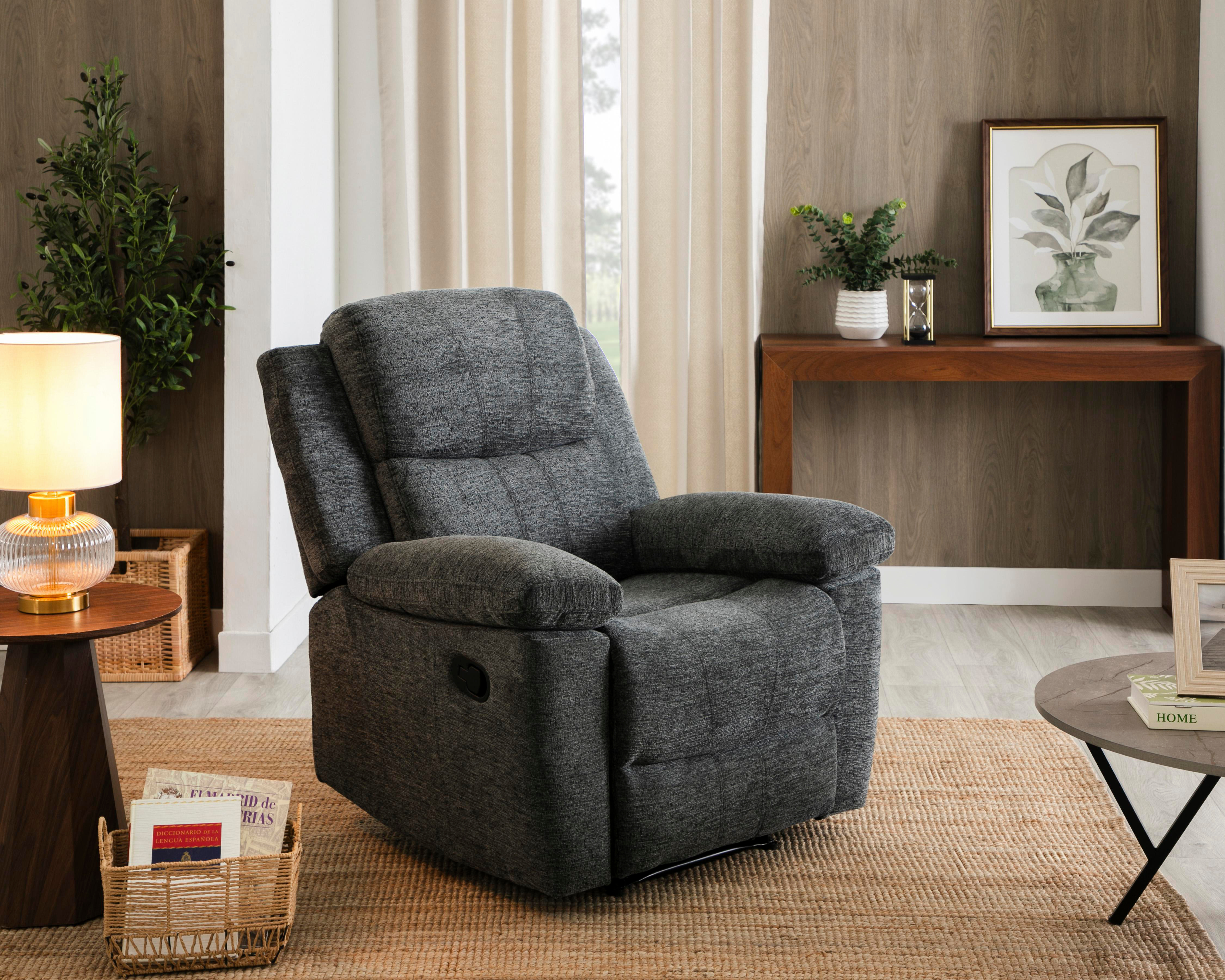 Sillón Reclinable Gris Ikal Santiago