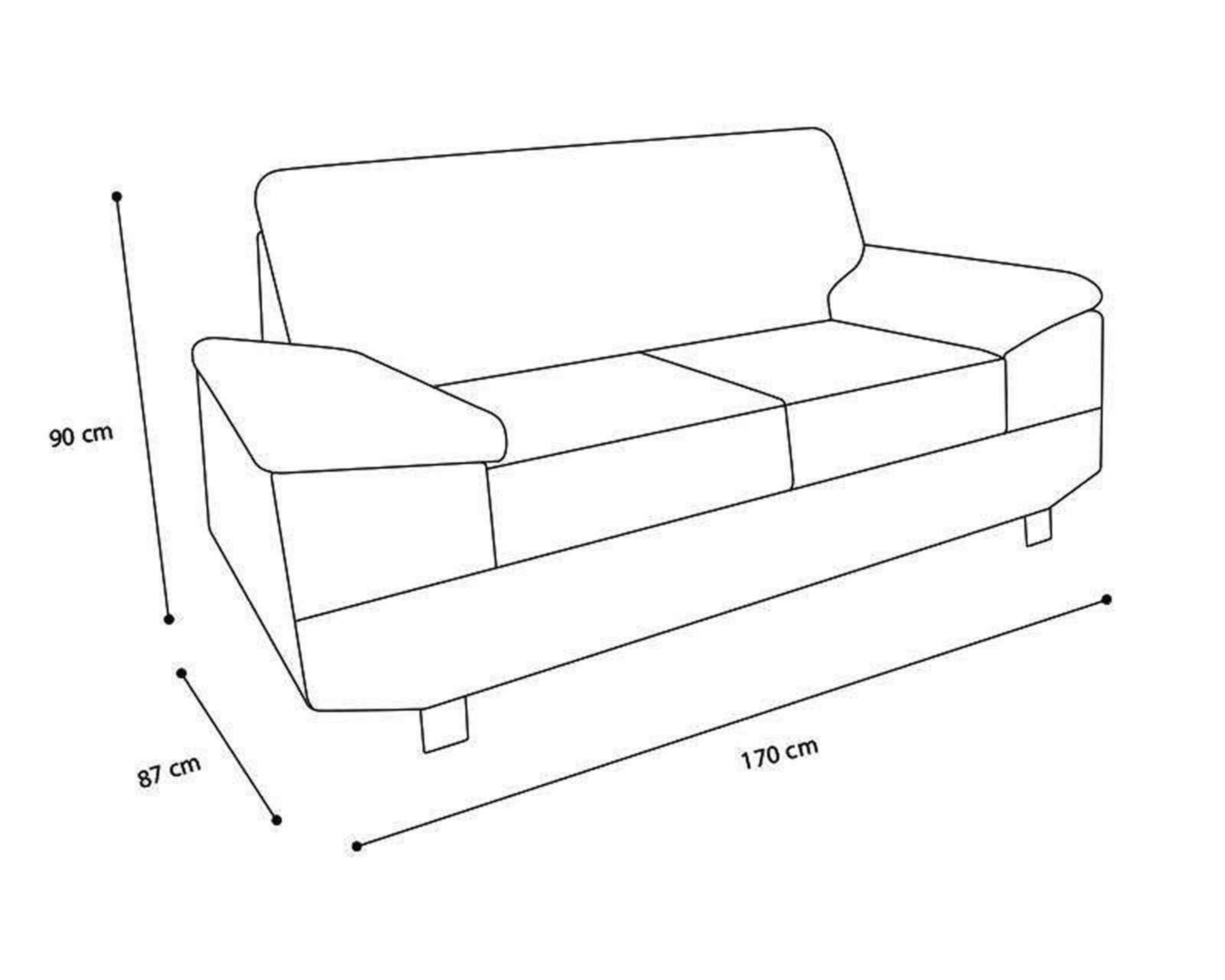 Foto 9 pulgar | Loveseat Dovve Contemporáneo