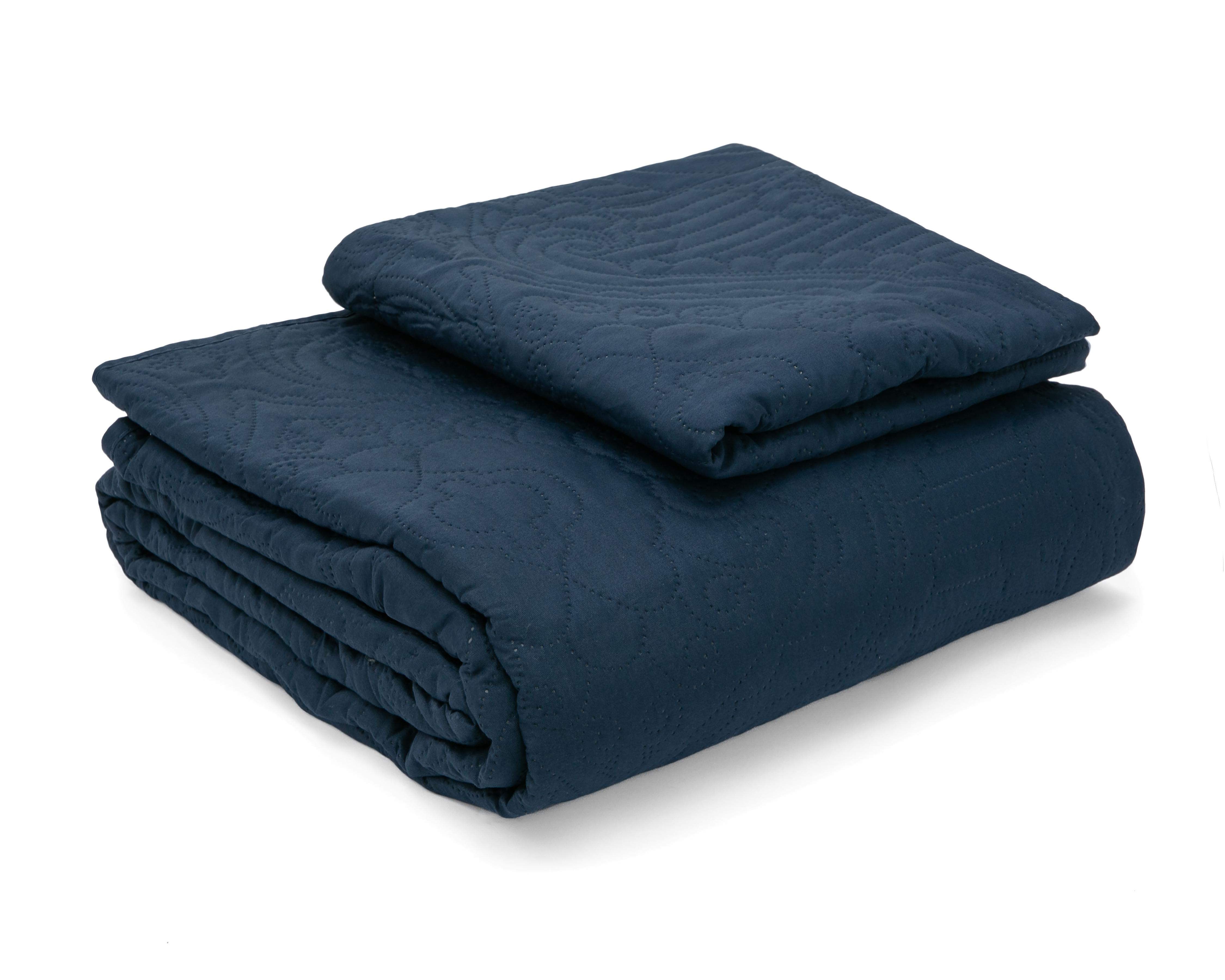Foto 3 pulgar | Colcha King Size Spirit Linen Home Fermin Azul