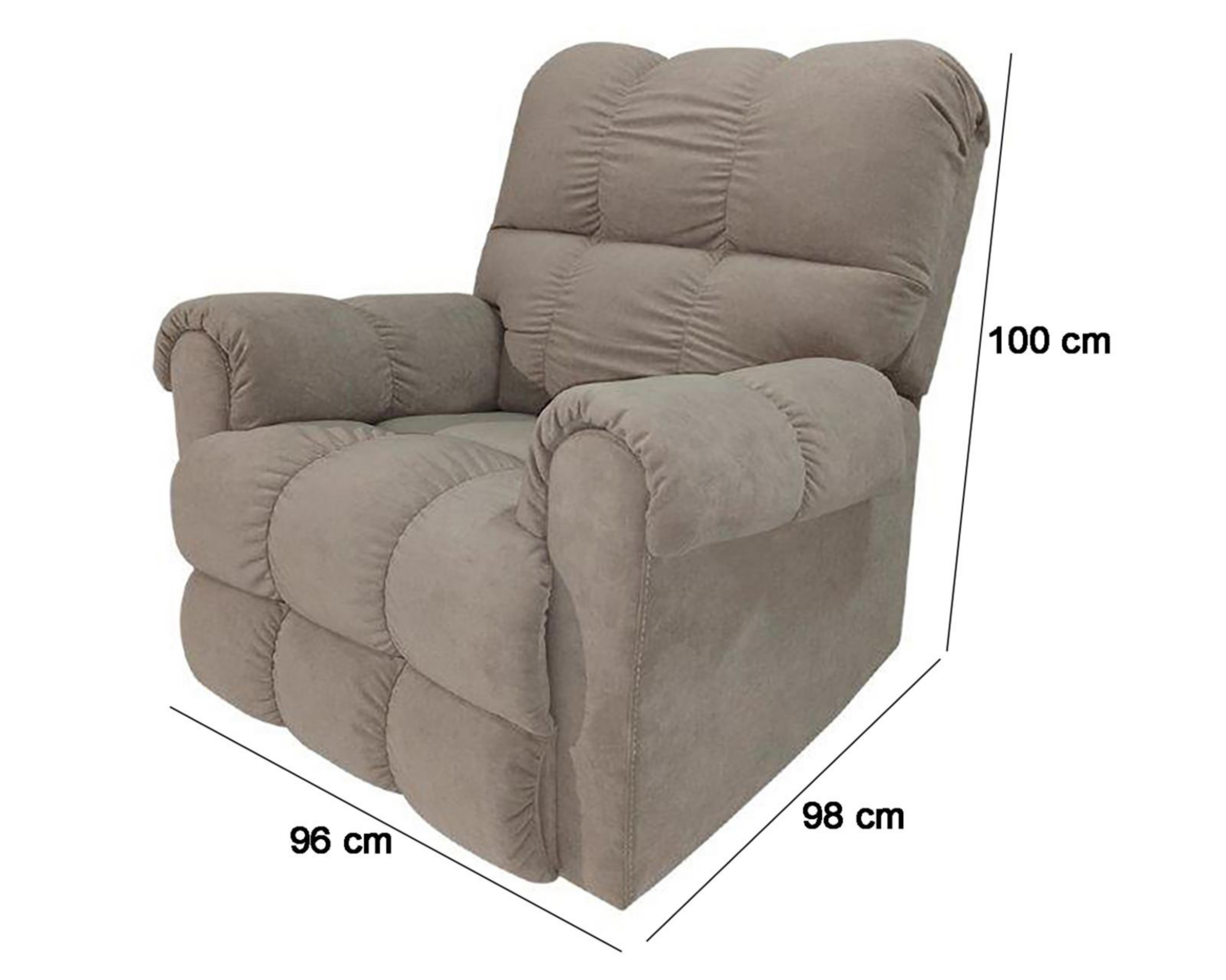 Foto 7 pulgar | Sillón Reclinable Individual Kossel Zuge Beige
