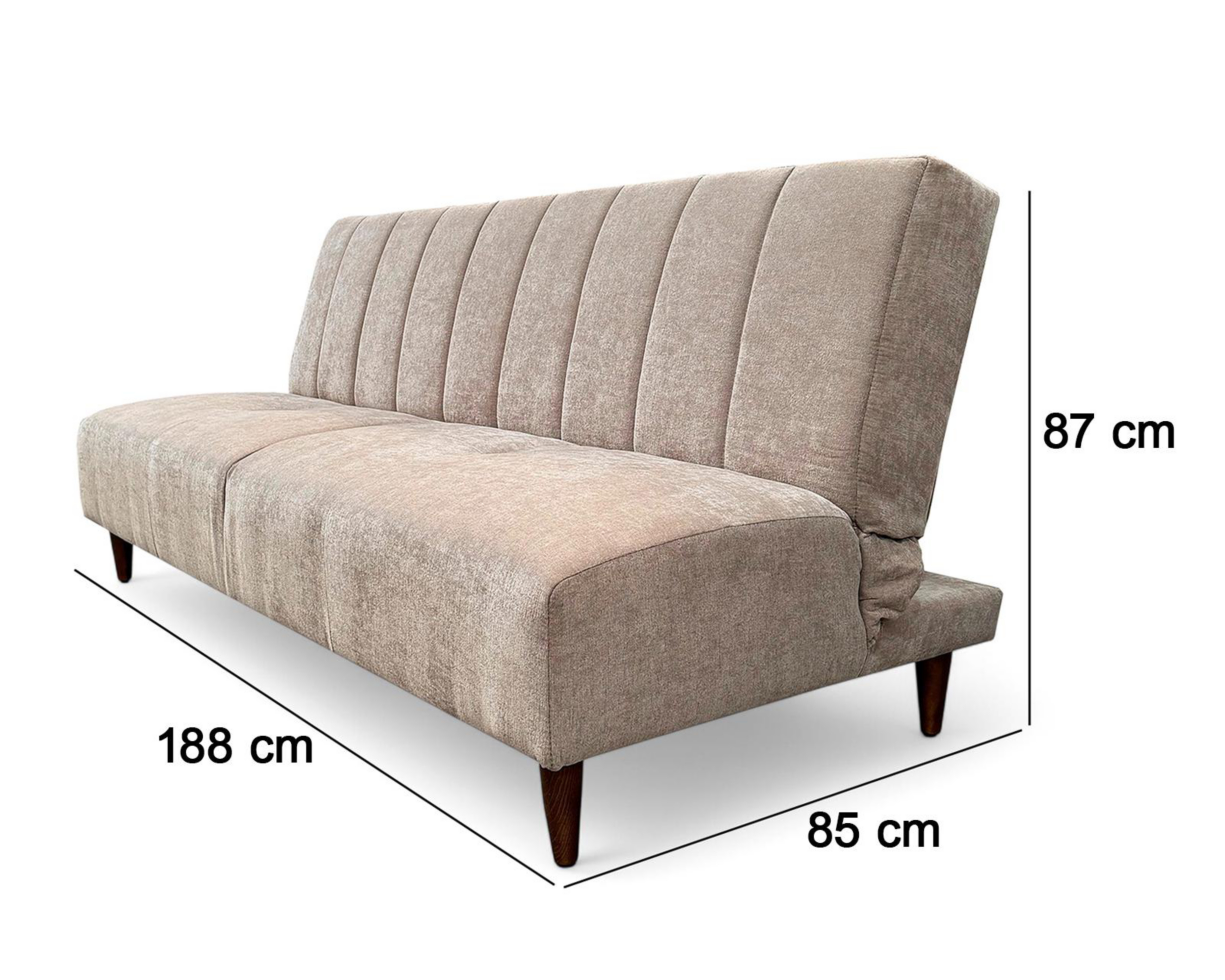 Foto 7 pulgar | Sofá Cama Matrimonial Aterciopelado Dimap Creta