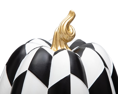 Foto 3 | Escultura de Calabaza de Halloween Checkered de Cerámica