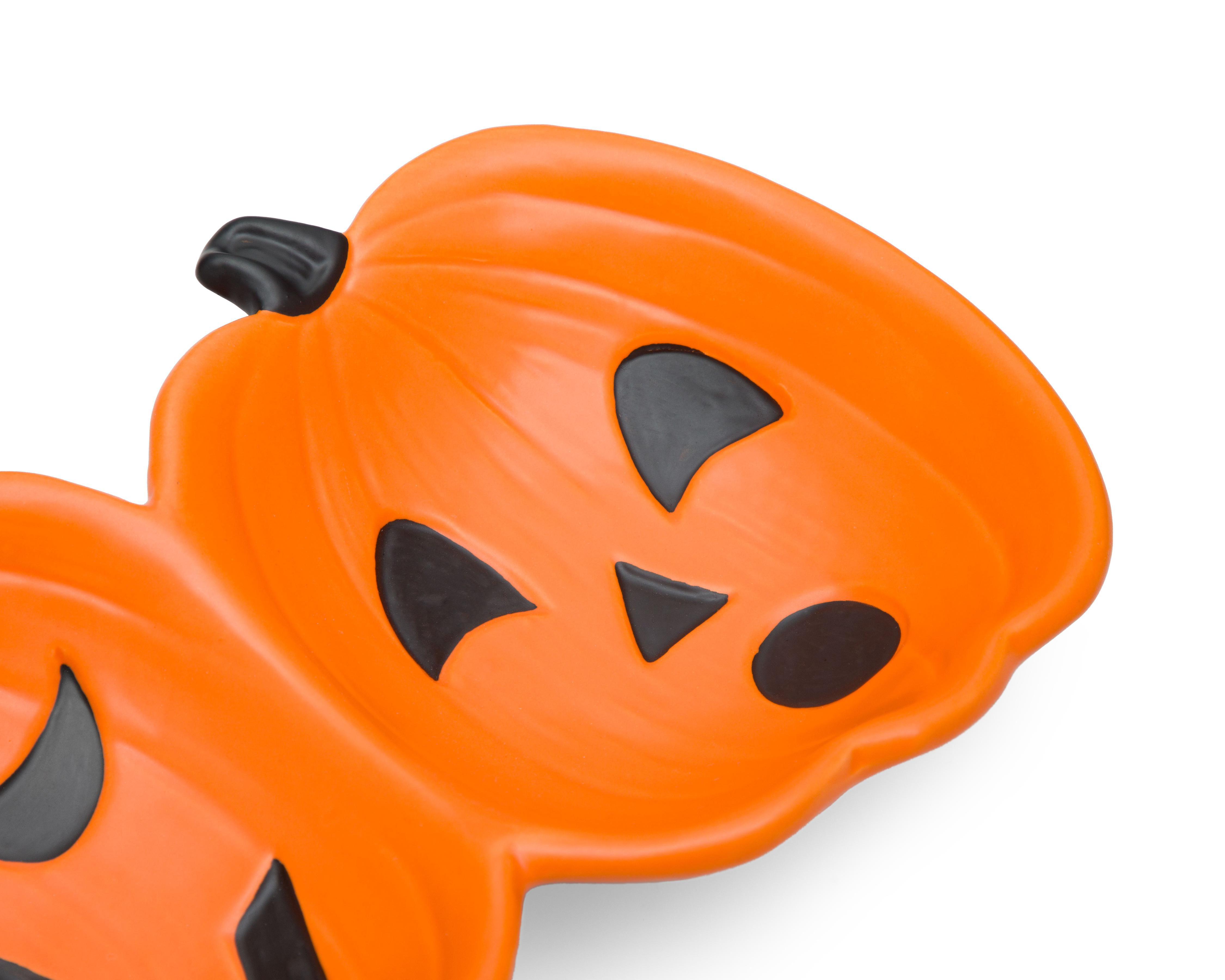 Foto 4 pulgar | Charola Decorativa de Calabazas Punky de Cerámica
