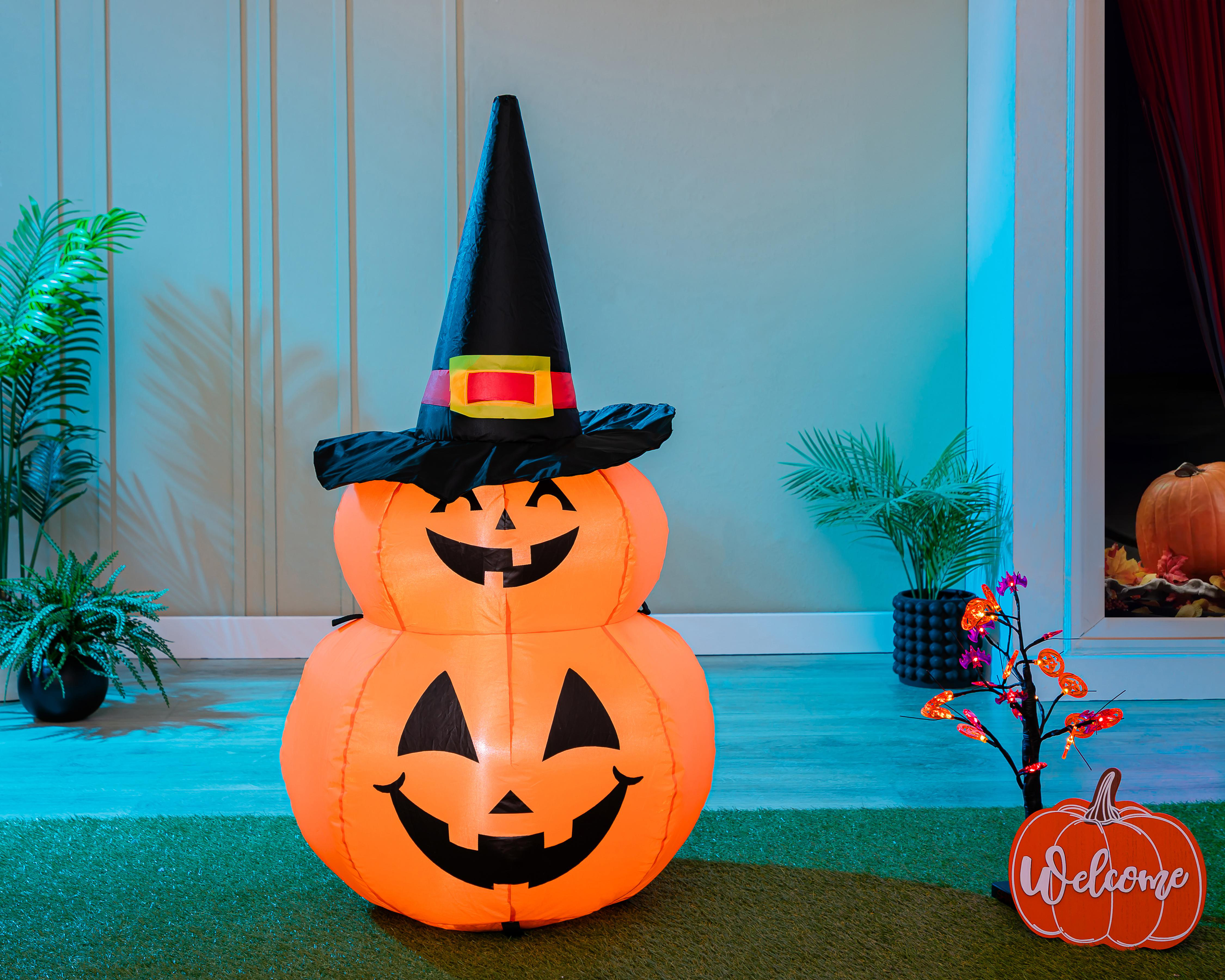 Foto 2 pulgar | Inflable Smiley Pumpkins 120 cm