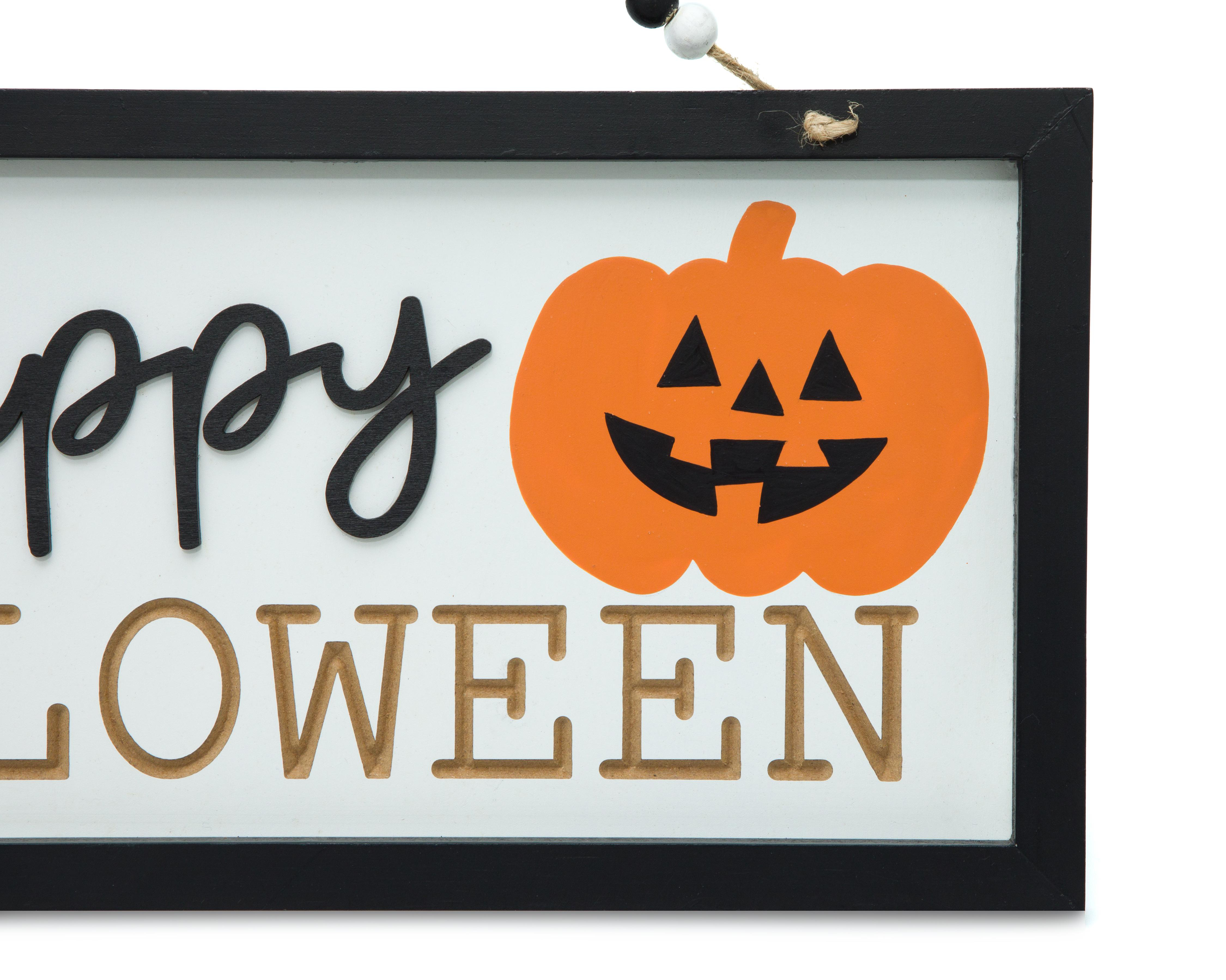 Foto 5 pulgar | Letrero Decorativo Happy Halloween de Madera